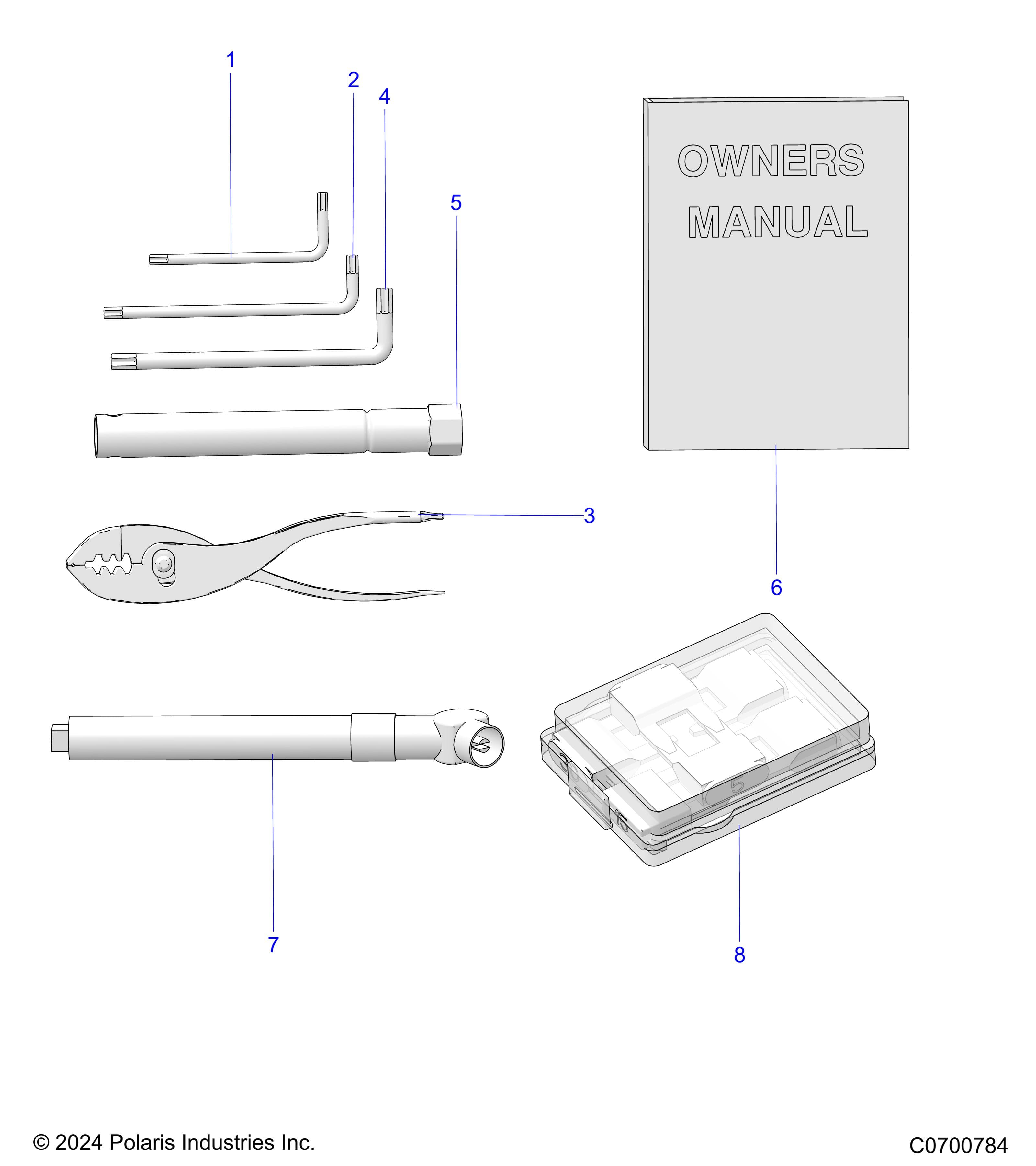 2026 GENERAL XP 1000 PREMIUM β REFERENCE, OWNERS MANUAL AND TOOL KIT diagram