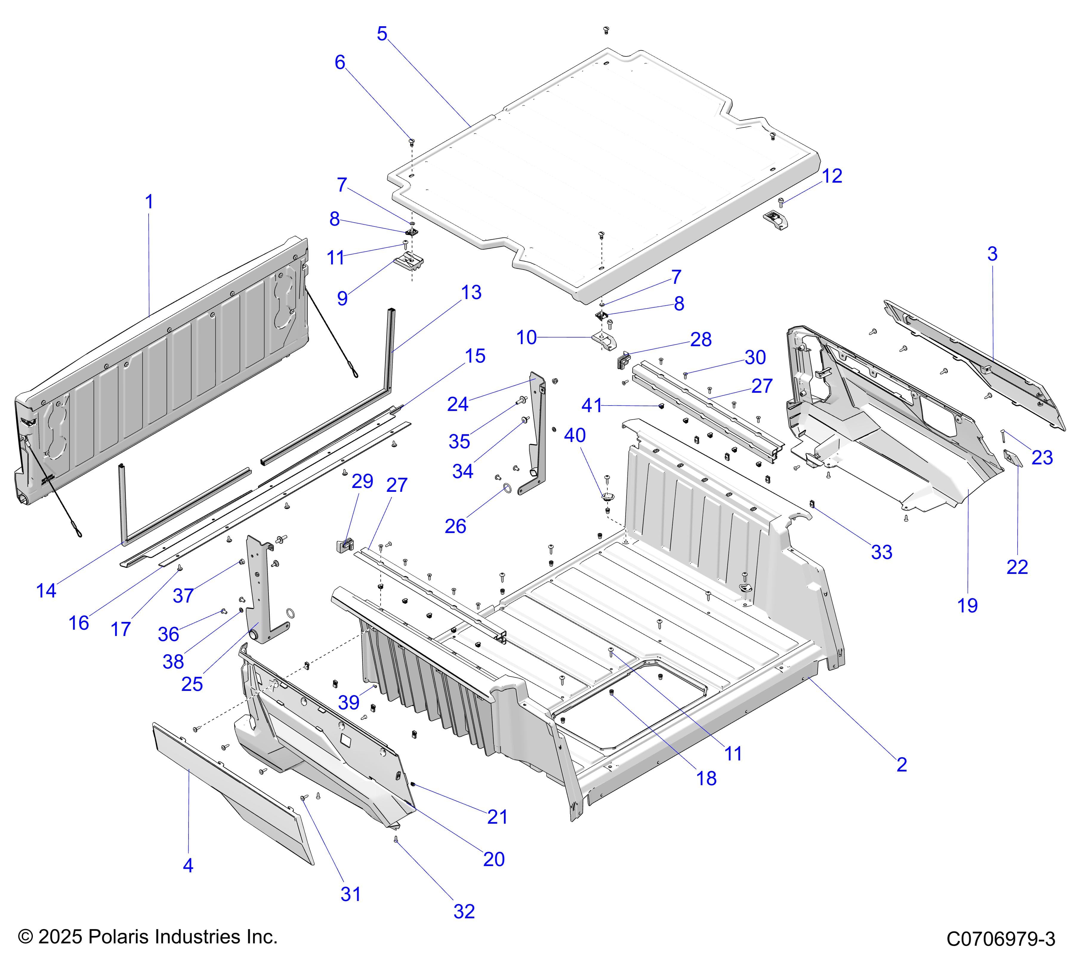 2026 POLARIS XPEDITION ADV 5 NORTHSTAR β BODY, BOX ASSEMBLY diagram