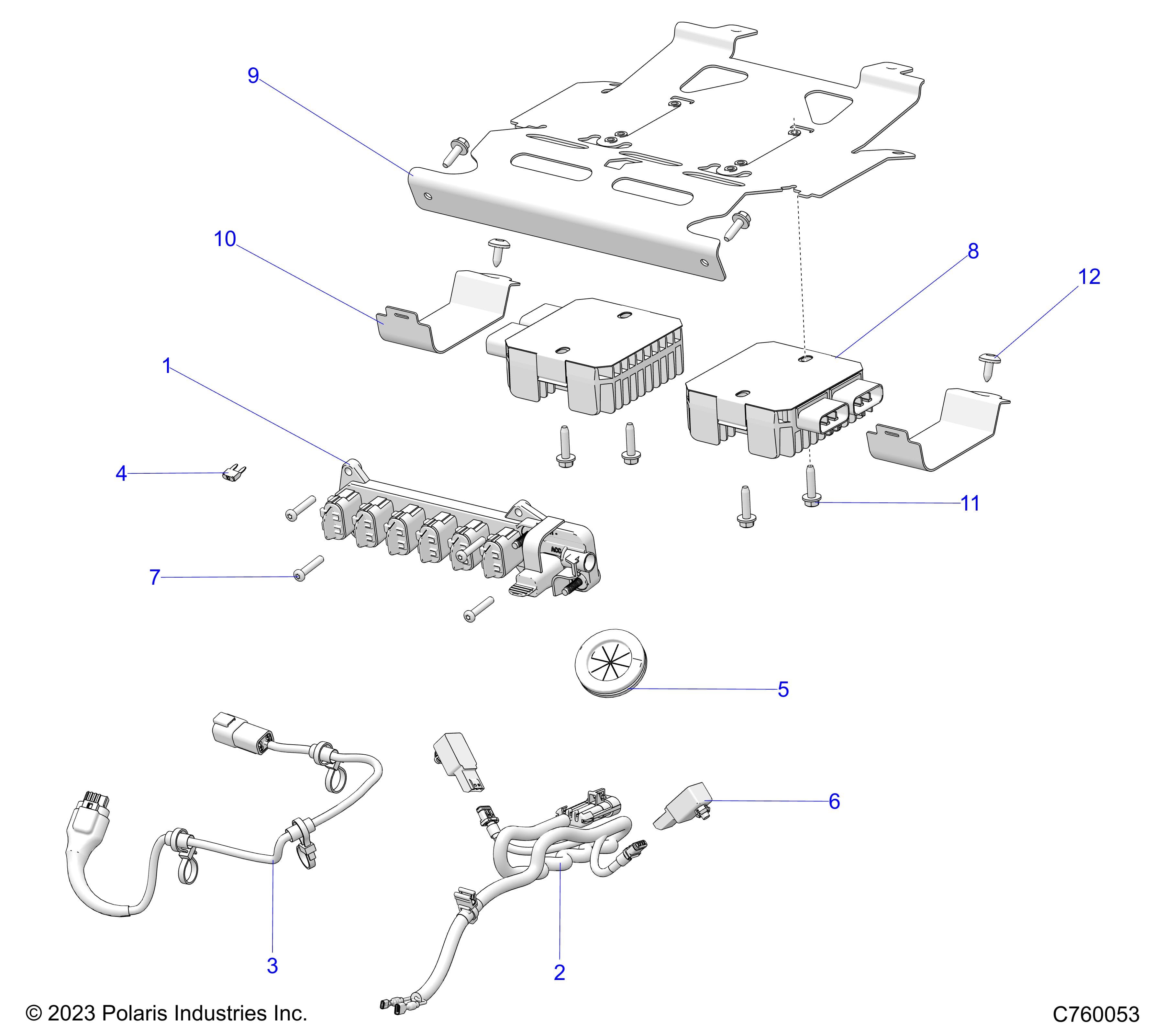 2026 RZR PRO XP SPORT β ELECTRICAL, WIRE HARNESS, PERIPHERAL - Z26XPE92A4/B4/A6/B6 (C760053) diagram