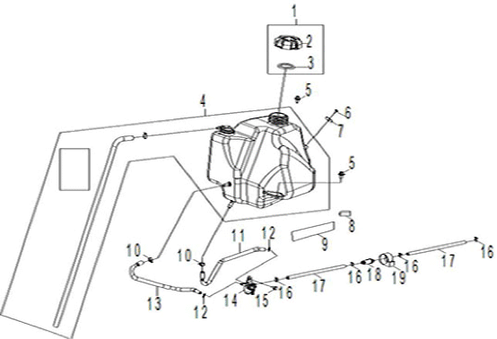 2026 PHOENIX 200 R01 - A26YPA20A4 β BODY, FUEL TANK ASM. - A26YPA20A4 (A00150) diagram