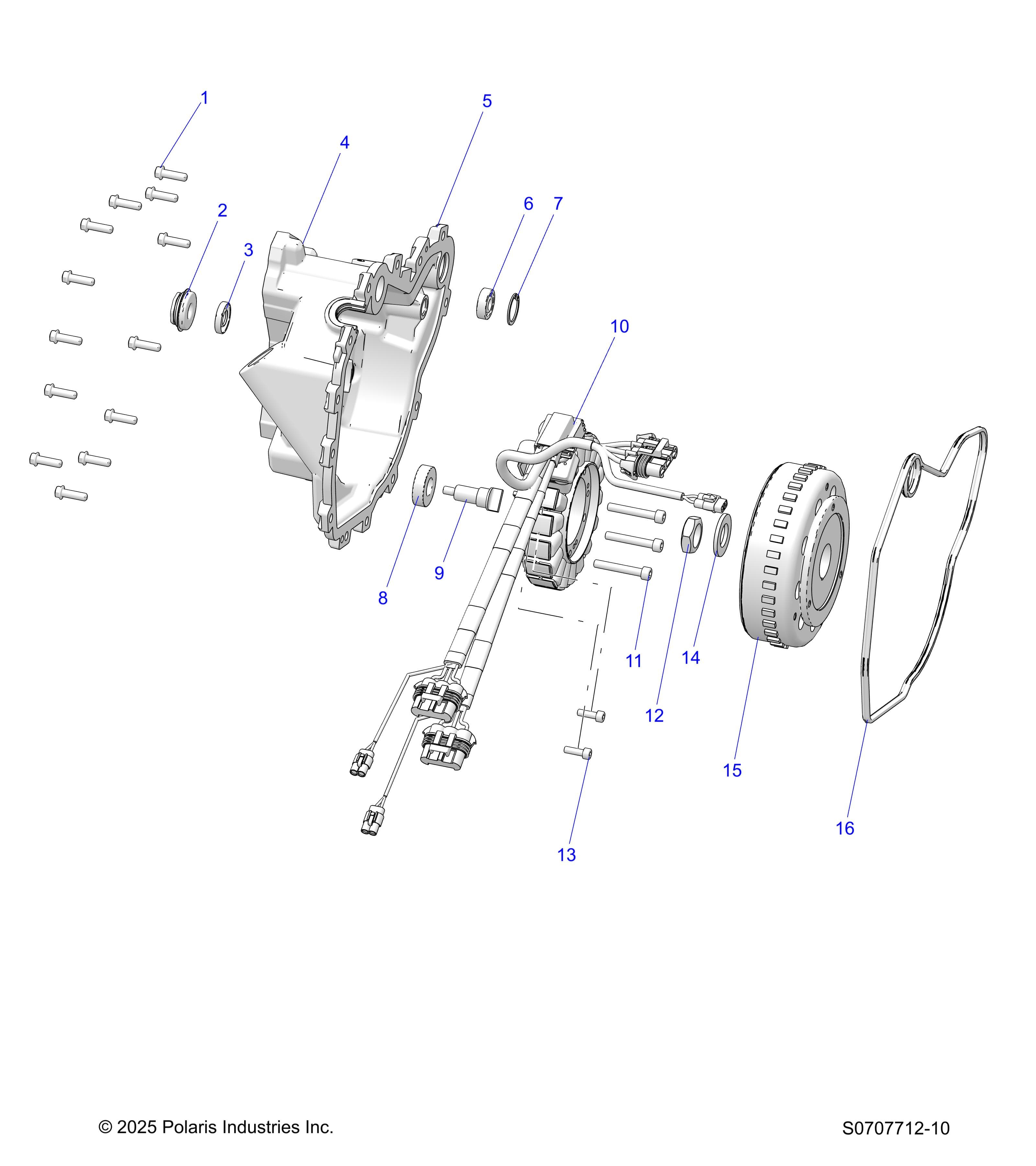 2026 RANGER 500 β ENGINE, STATOR COVER & FLYWHEEL diagram