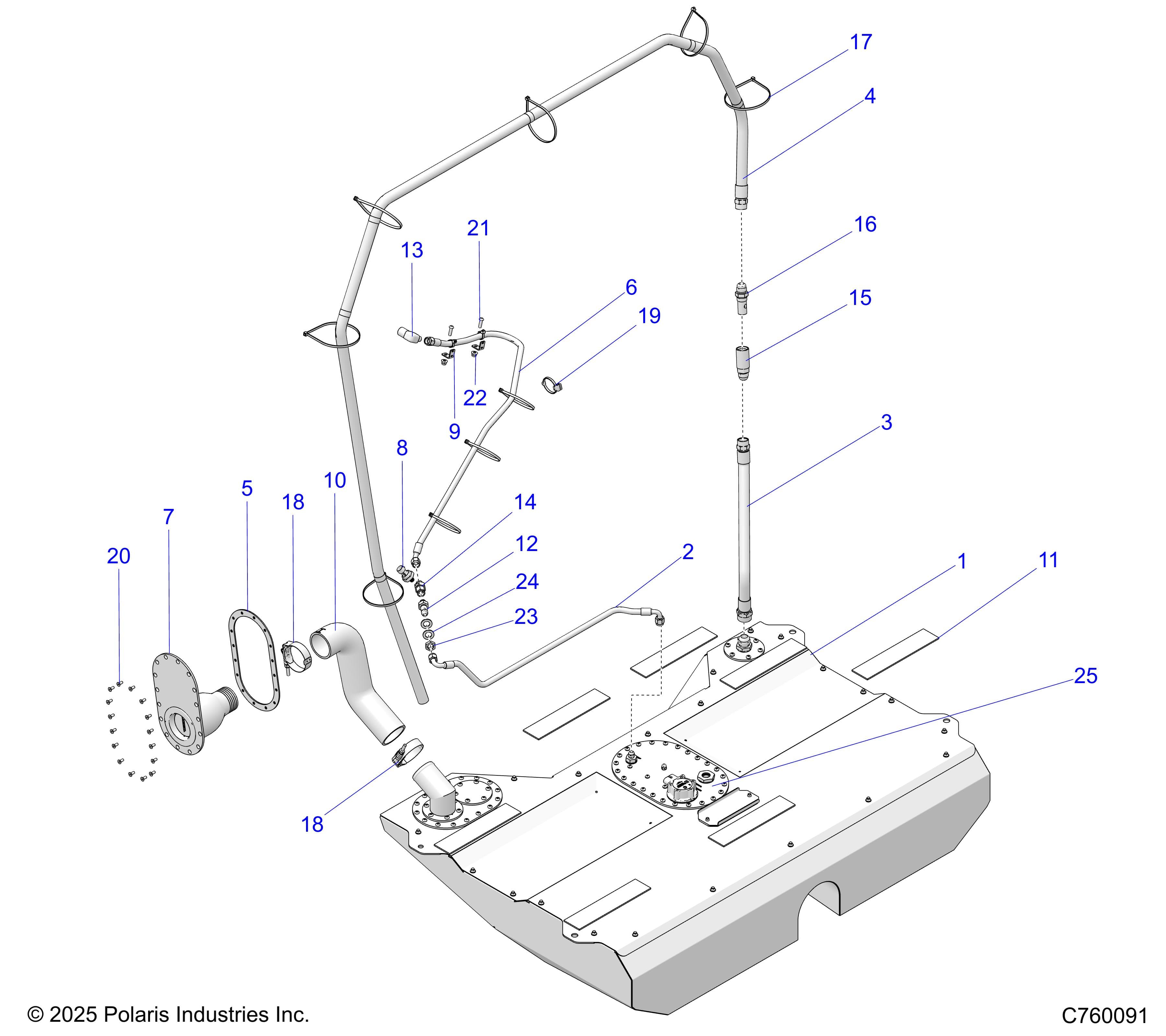 2026 RZR PRO R RACE H.O. β FUEL, FUEL SYSTEM - Z26RRL2KAL (C760091) diagram