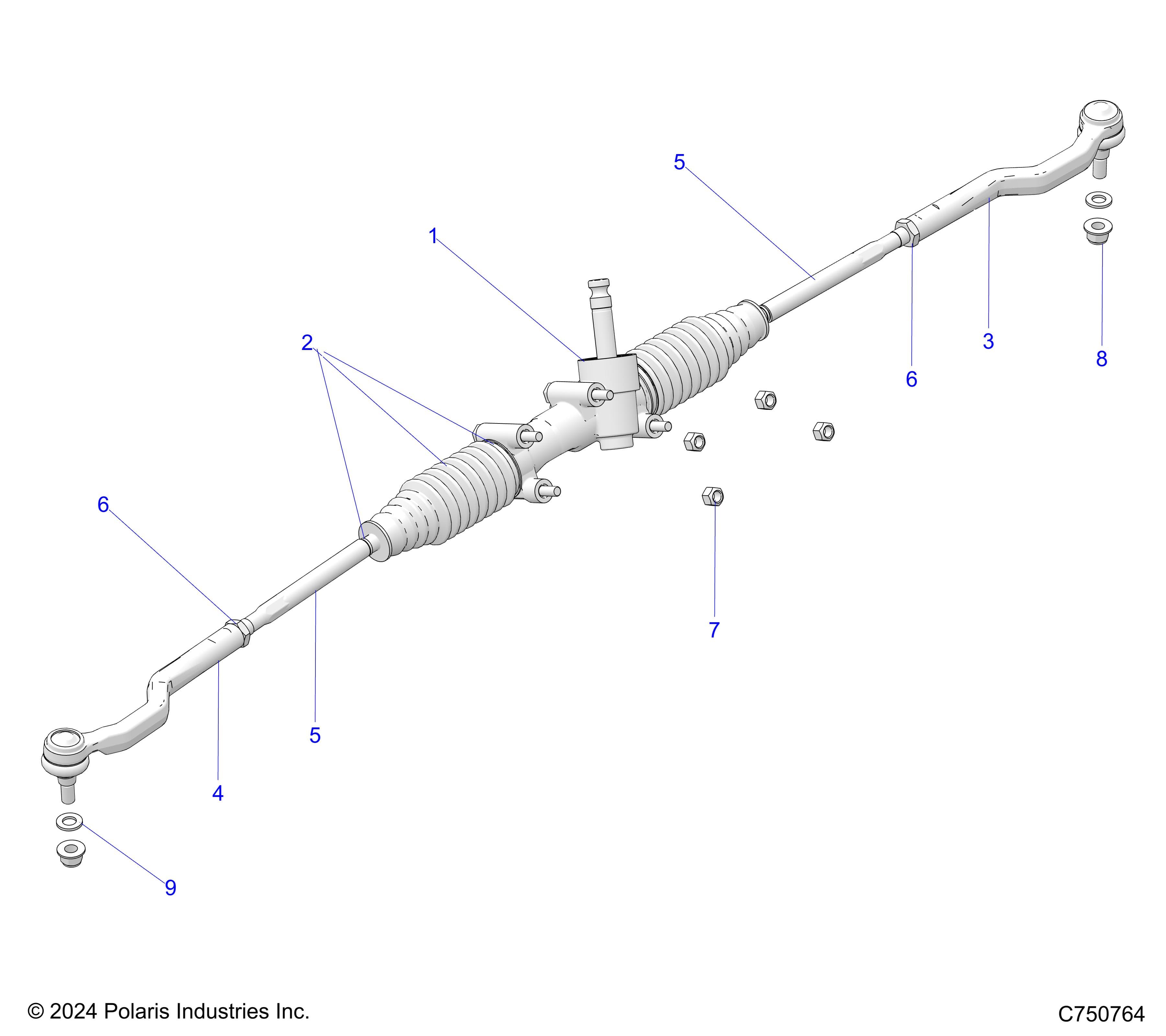 2026 RZR PRO XP 4 SPORT β STEERING, GEAR BOX - Z26X4E92A4/B4/A6/B6 (C750764) diagram