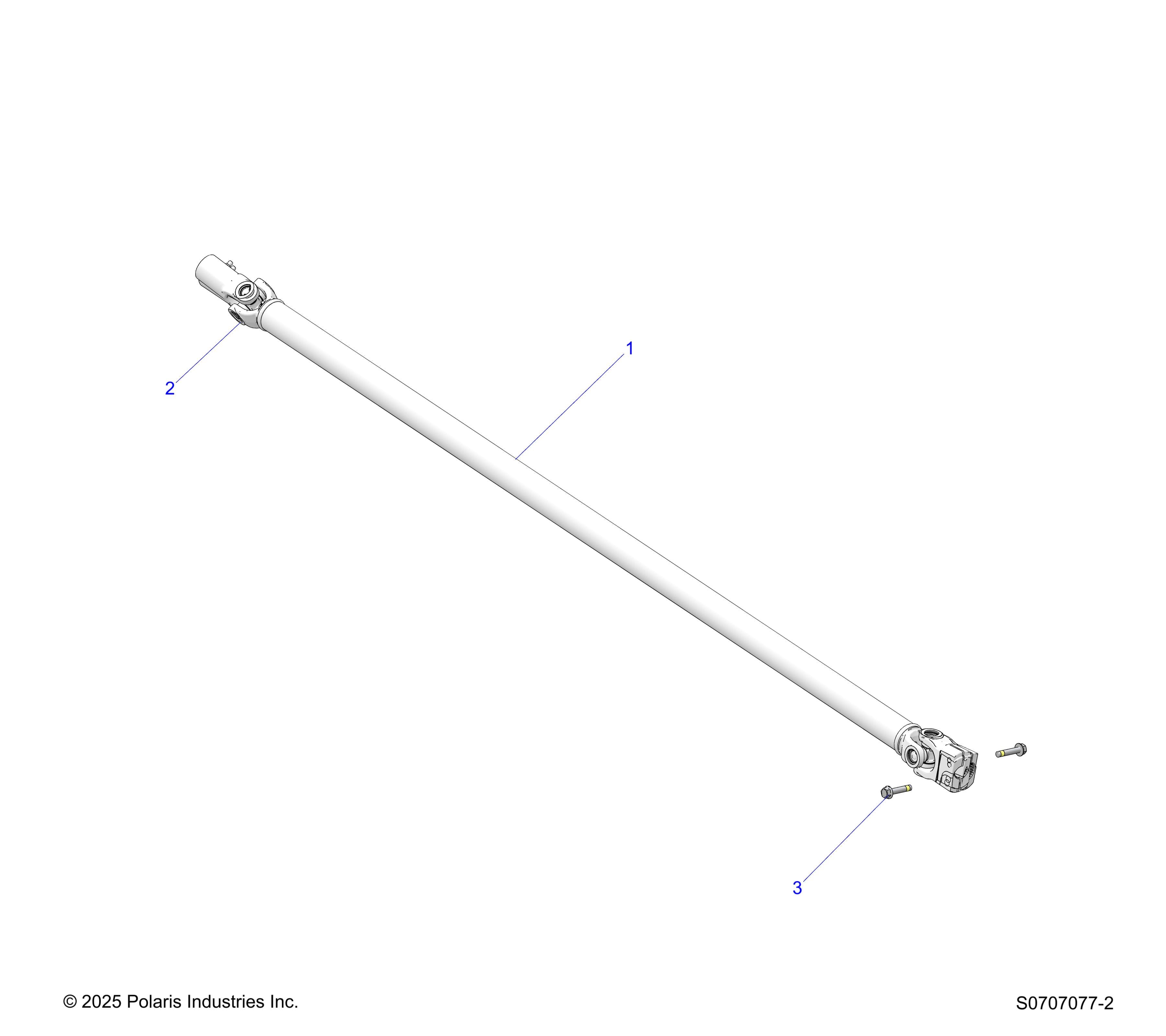 2026 RANGER 1000 CABBED β DRIVE TRAIN, FRONT PROP SHAFT diagram