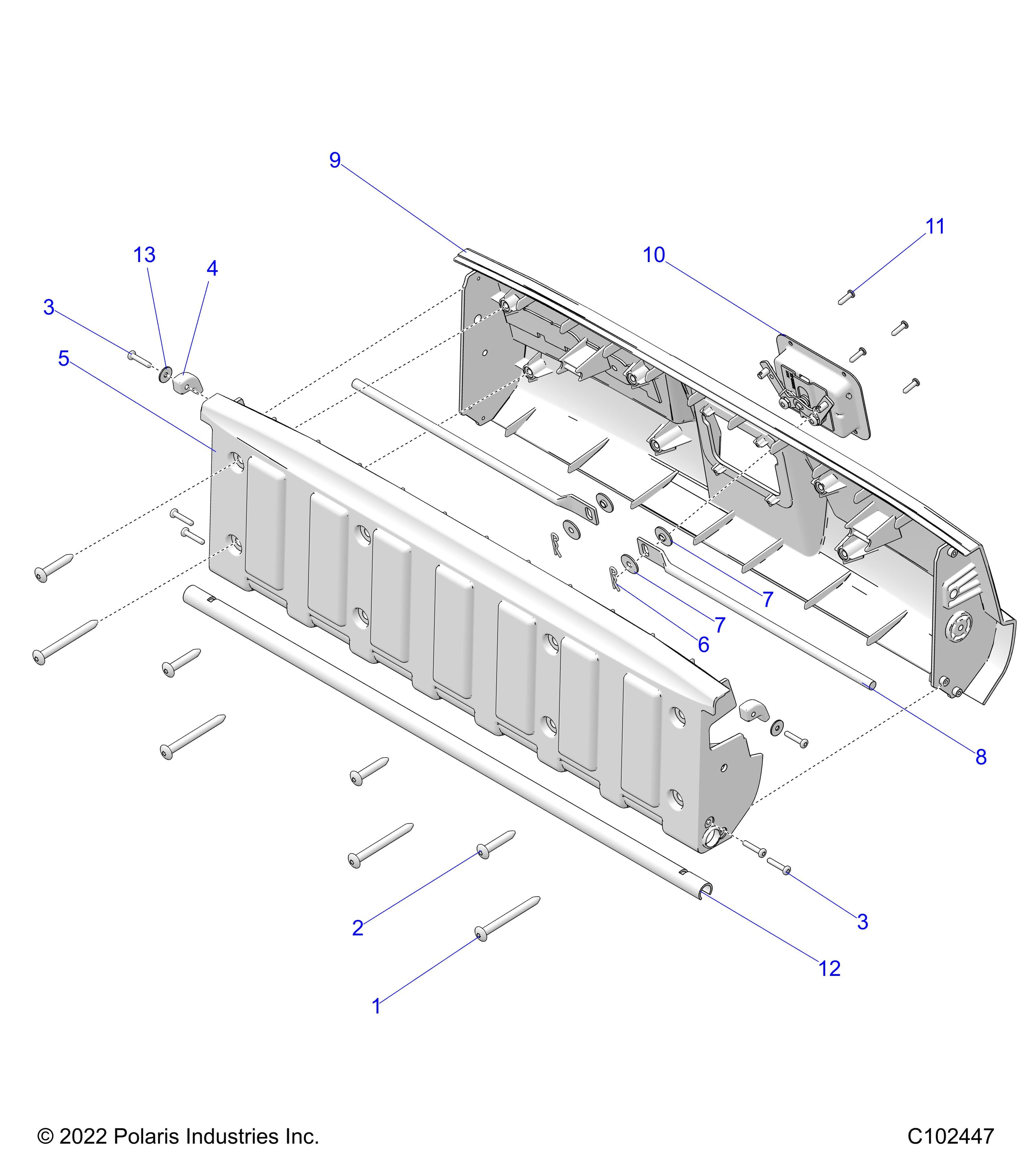 2026 SPORTSMAN 570 X2 EPS β BODY, TAILGATE - A26SWE57AL (C102447) diagram