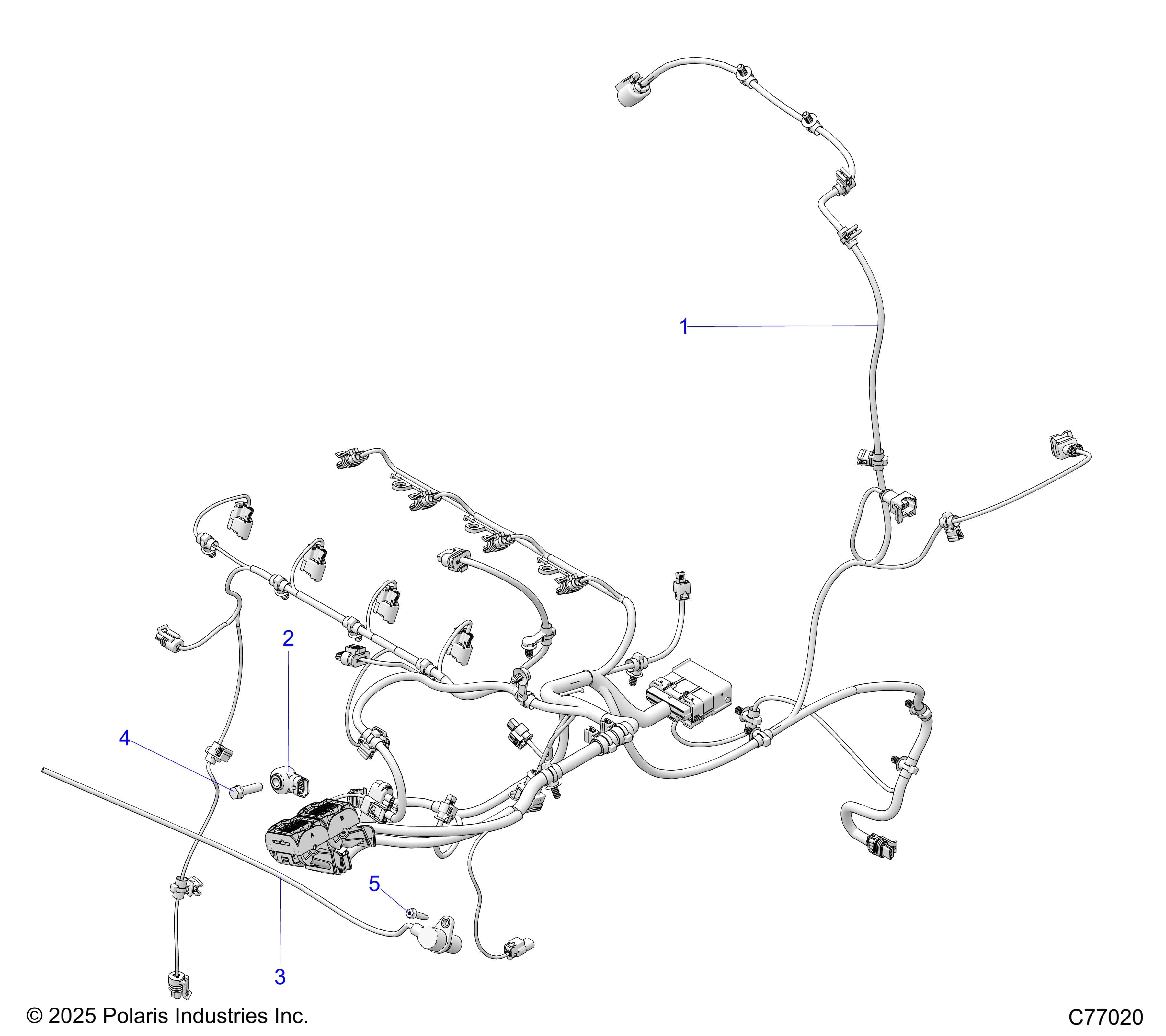 2026 RZR PRO R RACE β ENGINE, HARNESS AND SENSORS - Z26RRE2KAL (C77020) diagram