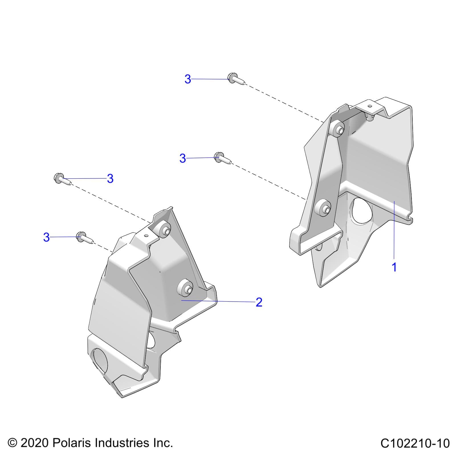 2026 SPORTSMAN XP 1000 MUD R01 - A26SXM95AR β BODY, REAR BUMPER - A26SXM95AR (C102210-10) diagram