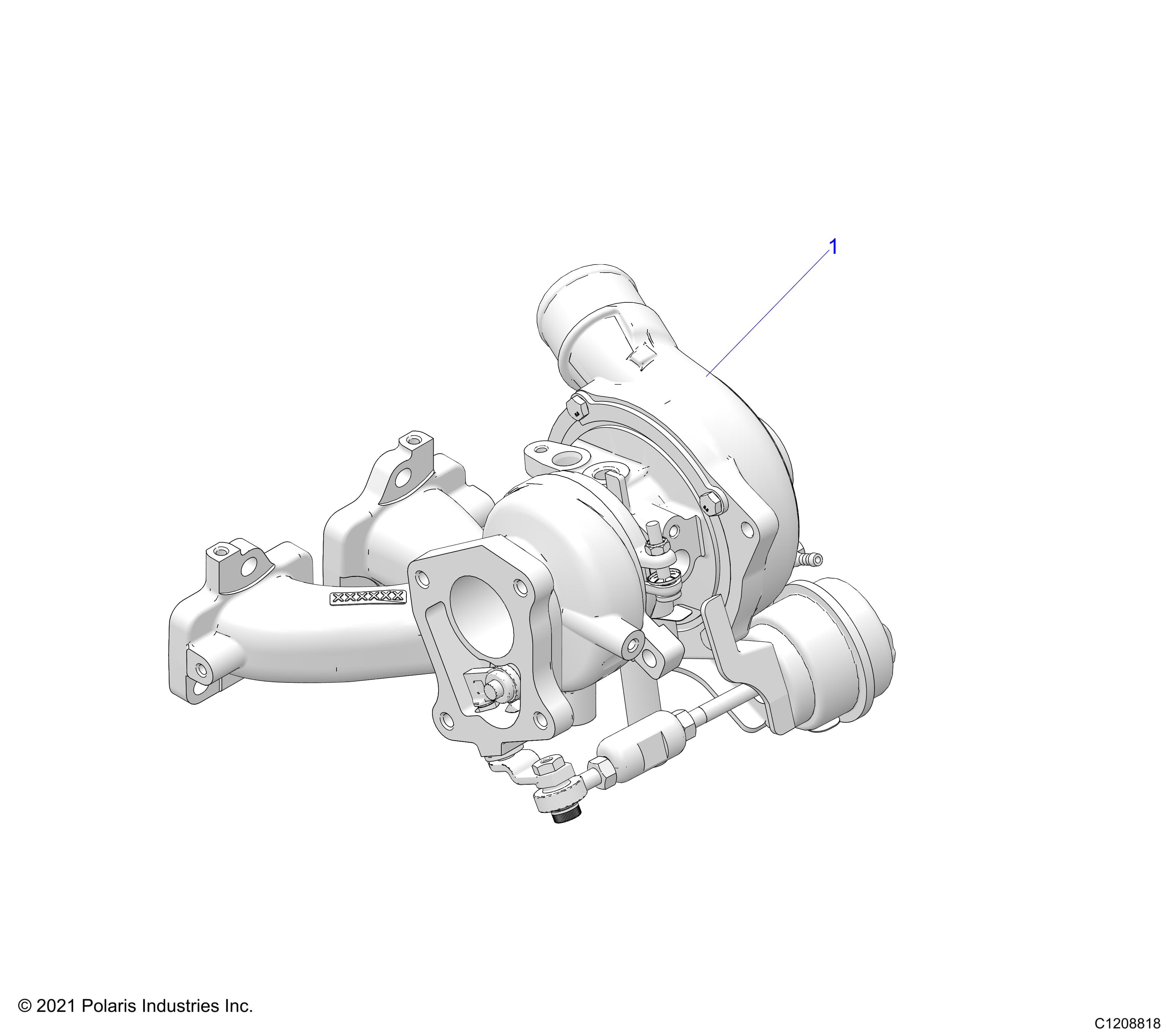 2026 RZR PRO XP 4 SPORT β ENGINE, TURBO - Z26X4E92A4/B4/A6/B6 (C1208818) diagram