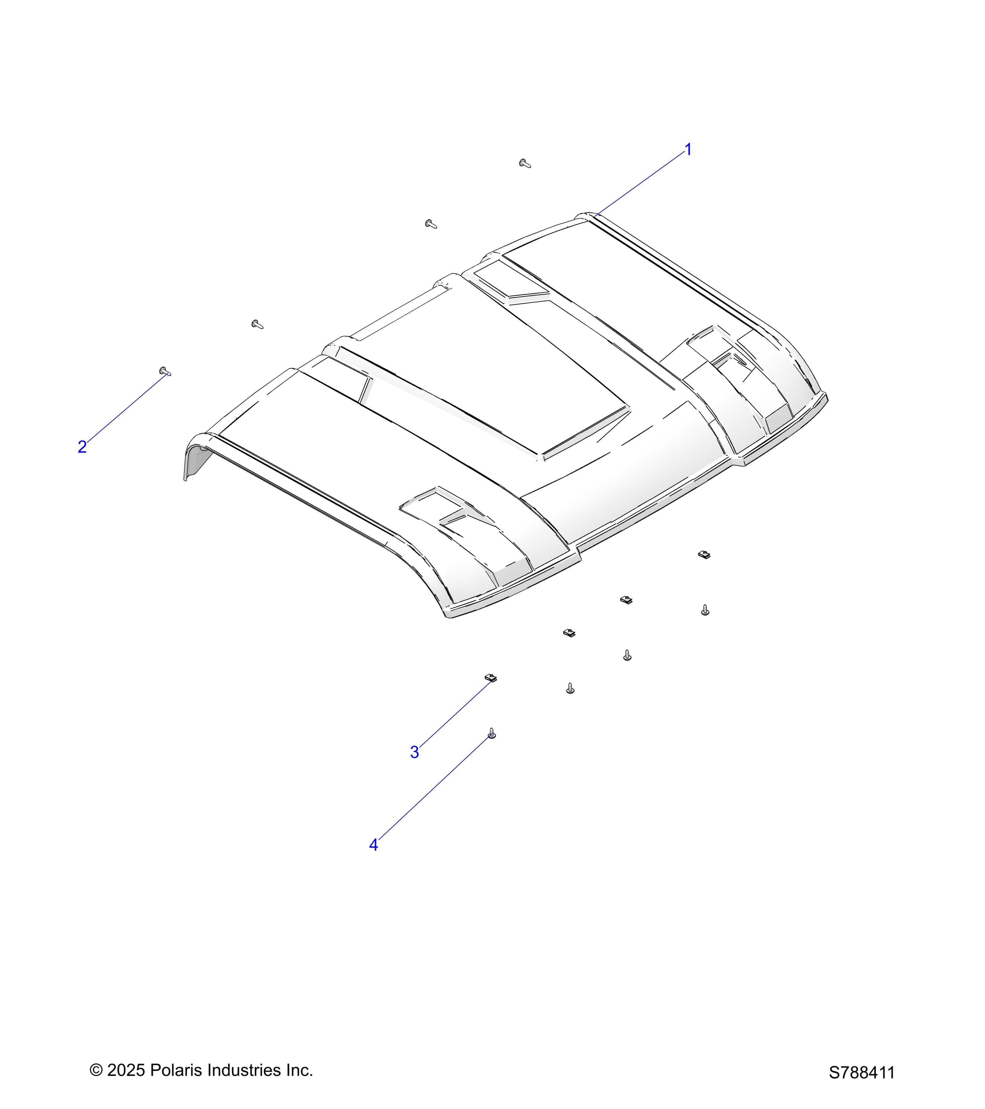2026 RANGER 500 β BODY, ROOF diagram