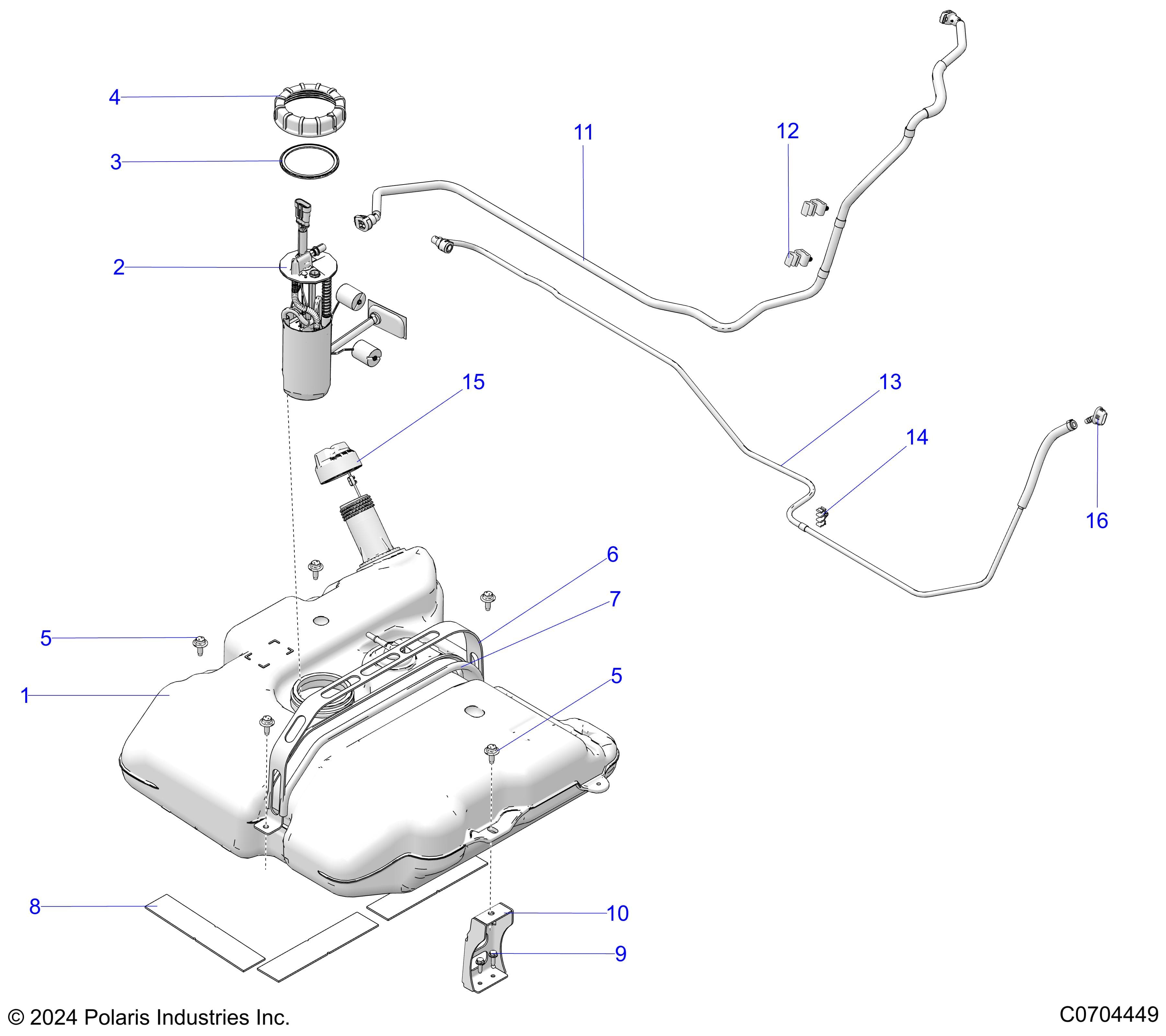 2026 POLARIS XPEDITION ADV NORTHSTAR β FUEL SYSTEM, FUEL TANK ASM diagram