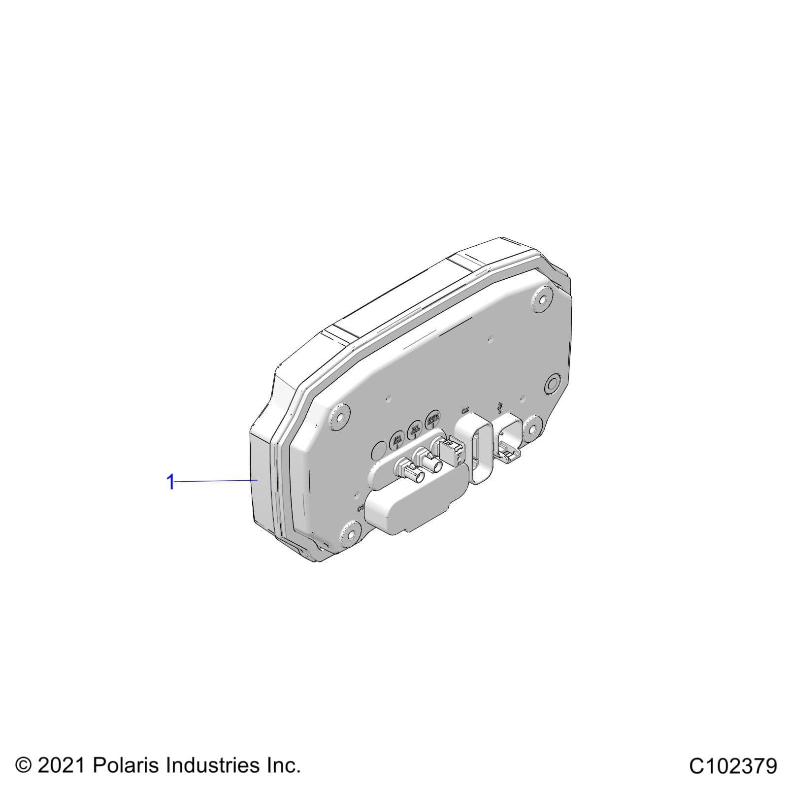 2026 SPORTSMAN TOURING 570 ULT β ELECTRICAL, GAUGES and INDICATORS - A26SJR57AG (C102379) diagram