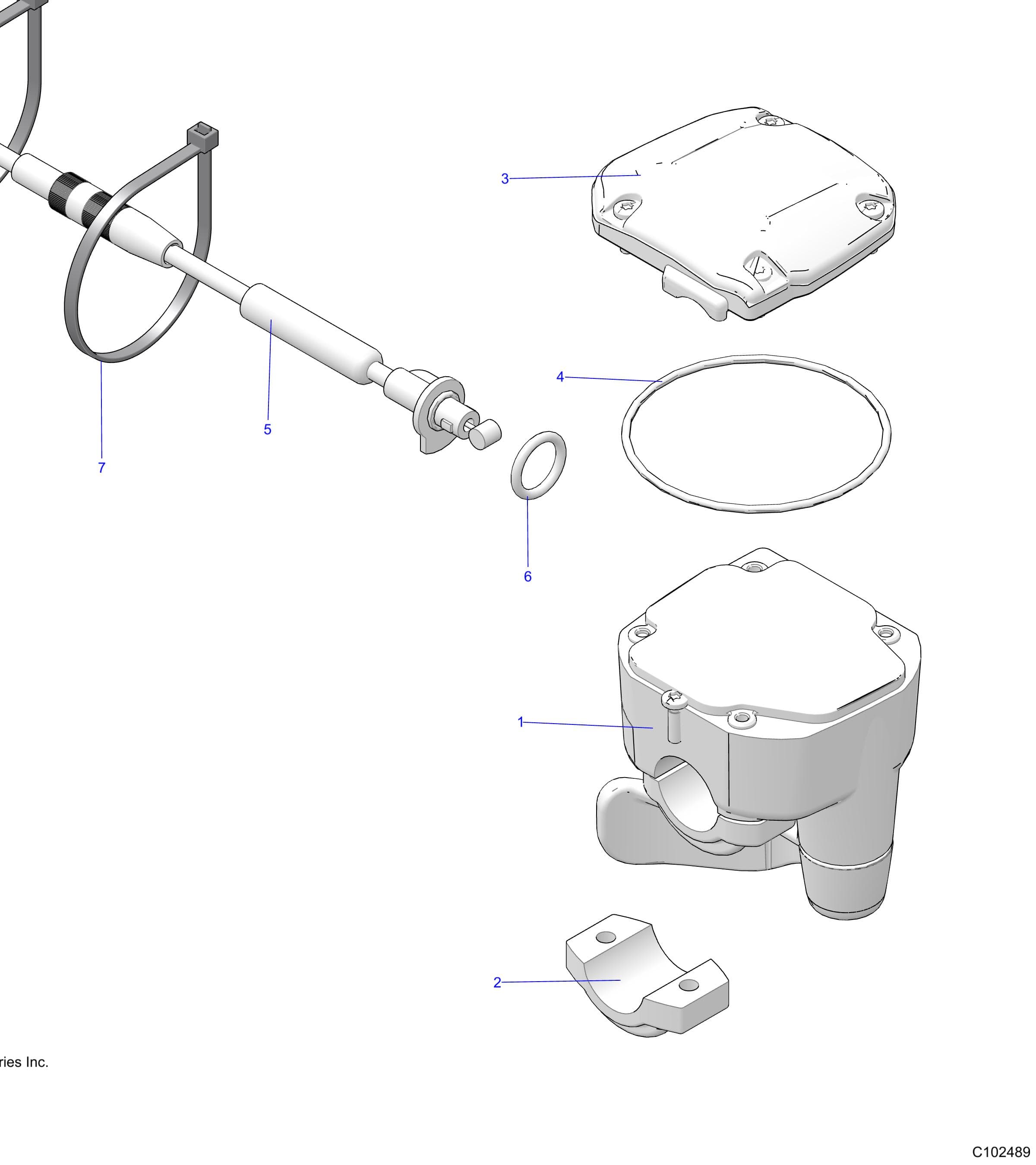 2026 SPORTSMAN 570 EPS TRAIL PACKAGE β STEERING, CONTROLS, THROTTLE ASM. and CABLE - A26SHY57AL/AS (C102489) diagram