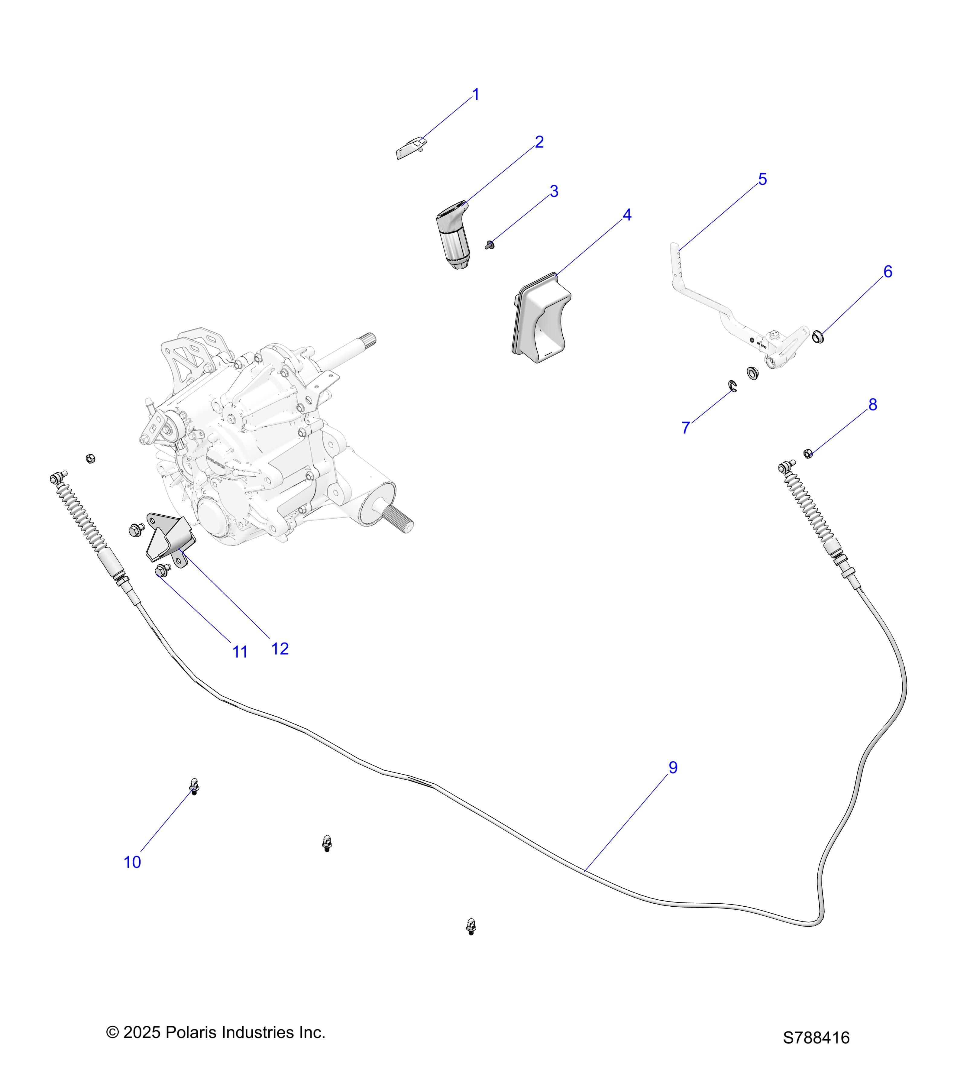 2026 RANGER 500 β DRIVE TRAIN, GEAR SELECTOR diagram