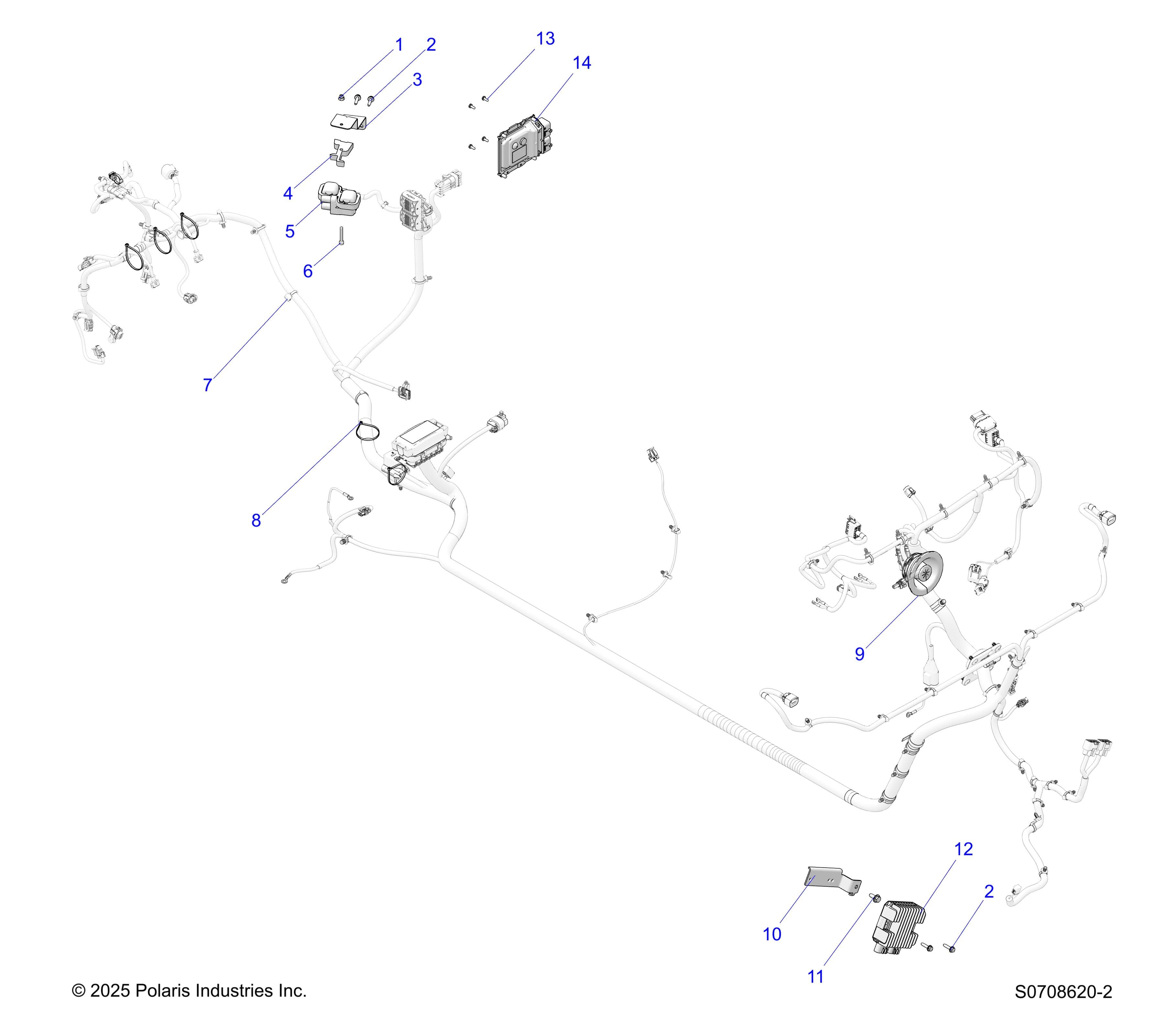 2026 RANGER 1000 CREW NON EPS β ELECTRICAL, HARNESS COMPONENTS diagram