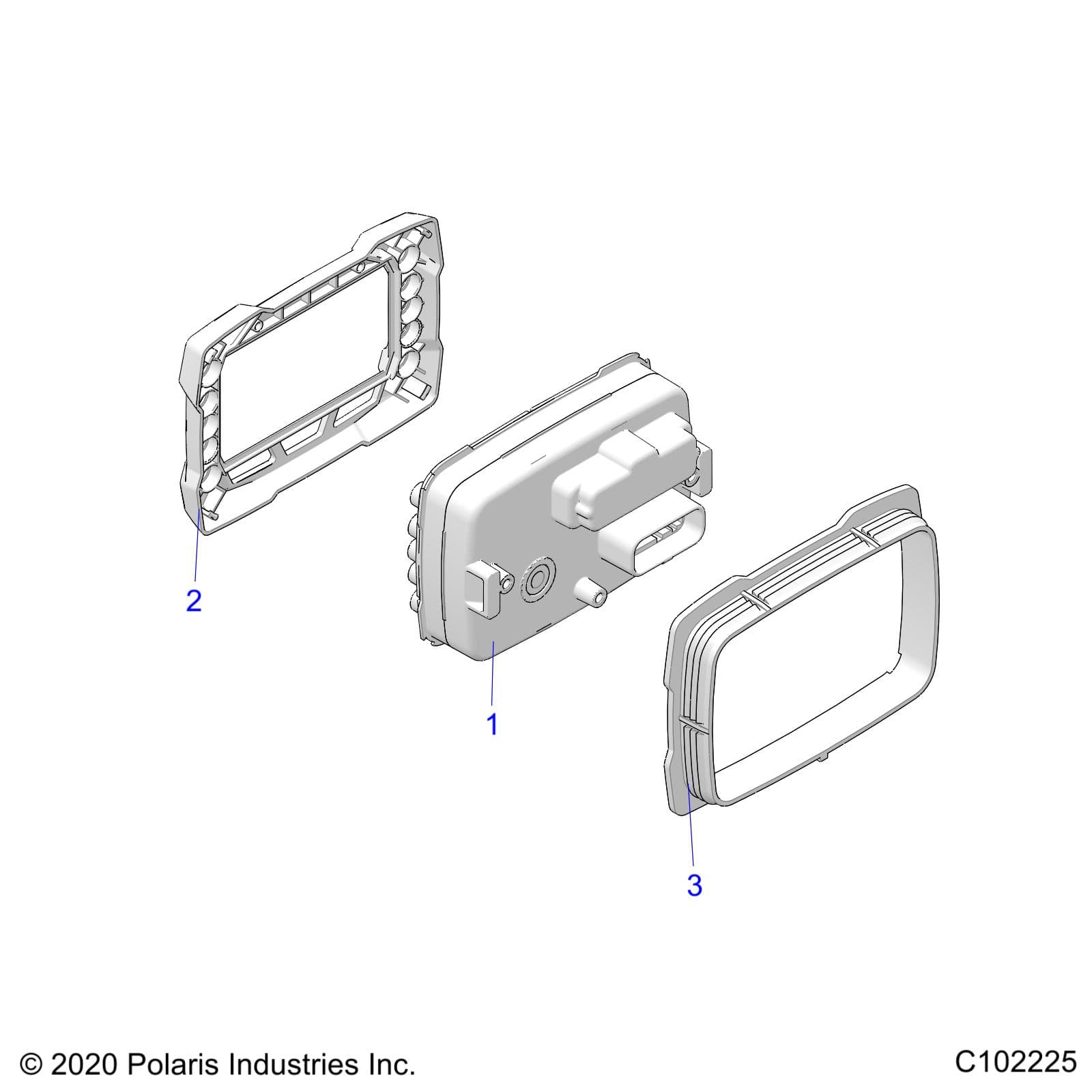 2026 SPORTSMAN 850 MUD 49S R01 - A26SXN85A7 β ELECTRICAL, GAUGES and INDICATORS - A26SXN85A7 (C102225) diagram