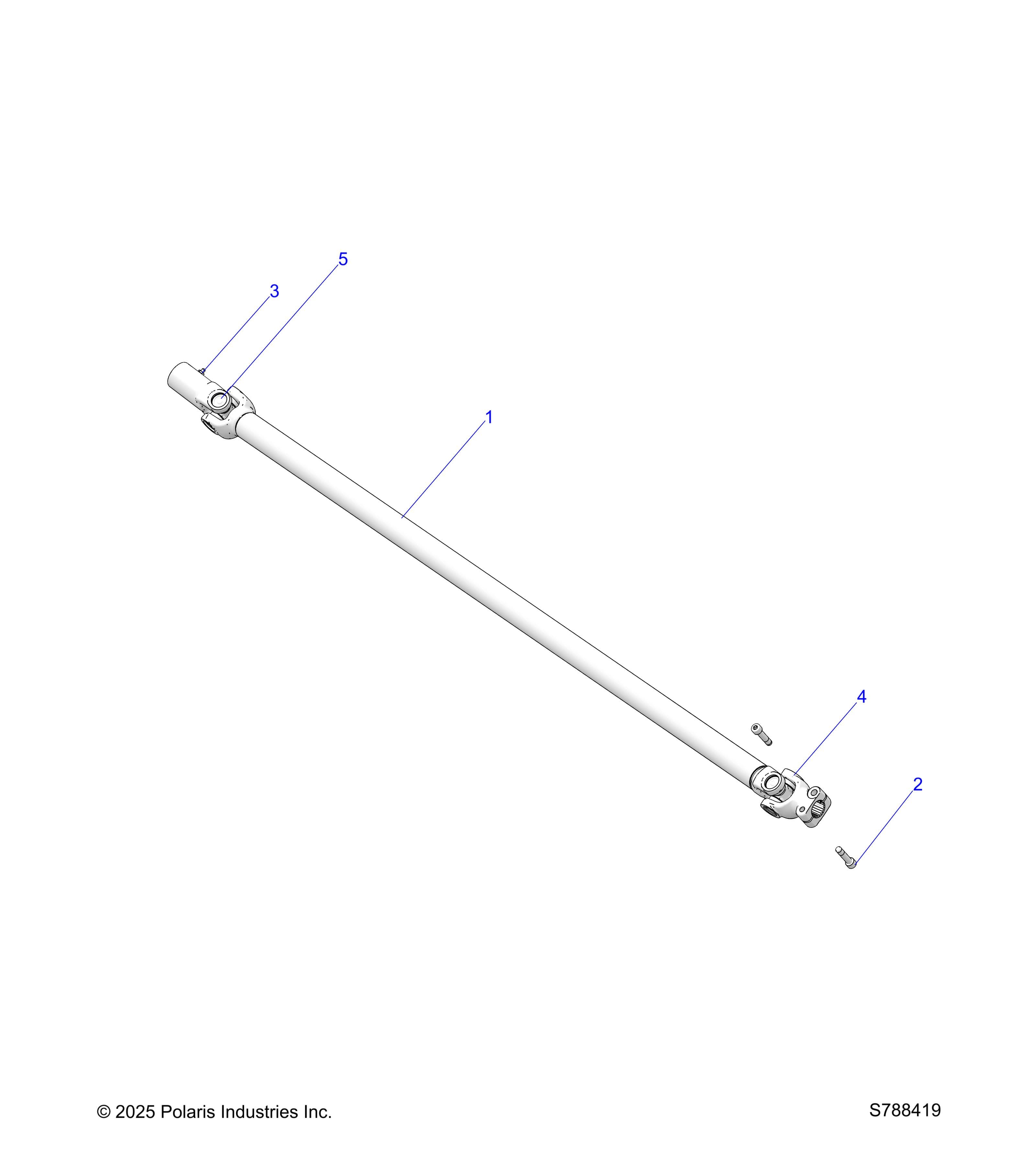 2026 RANGER 500 β DRIVE TRAIN, PROP SHAFT diagram