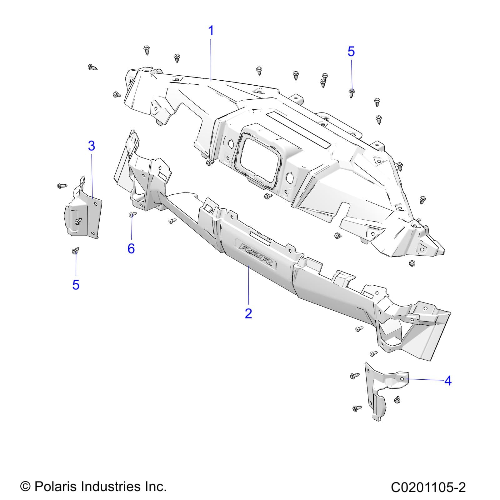 2026 RZR 200 AU β BODY, DASH - Z26HCA18D4 (C0201105-2) diagram