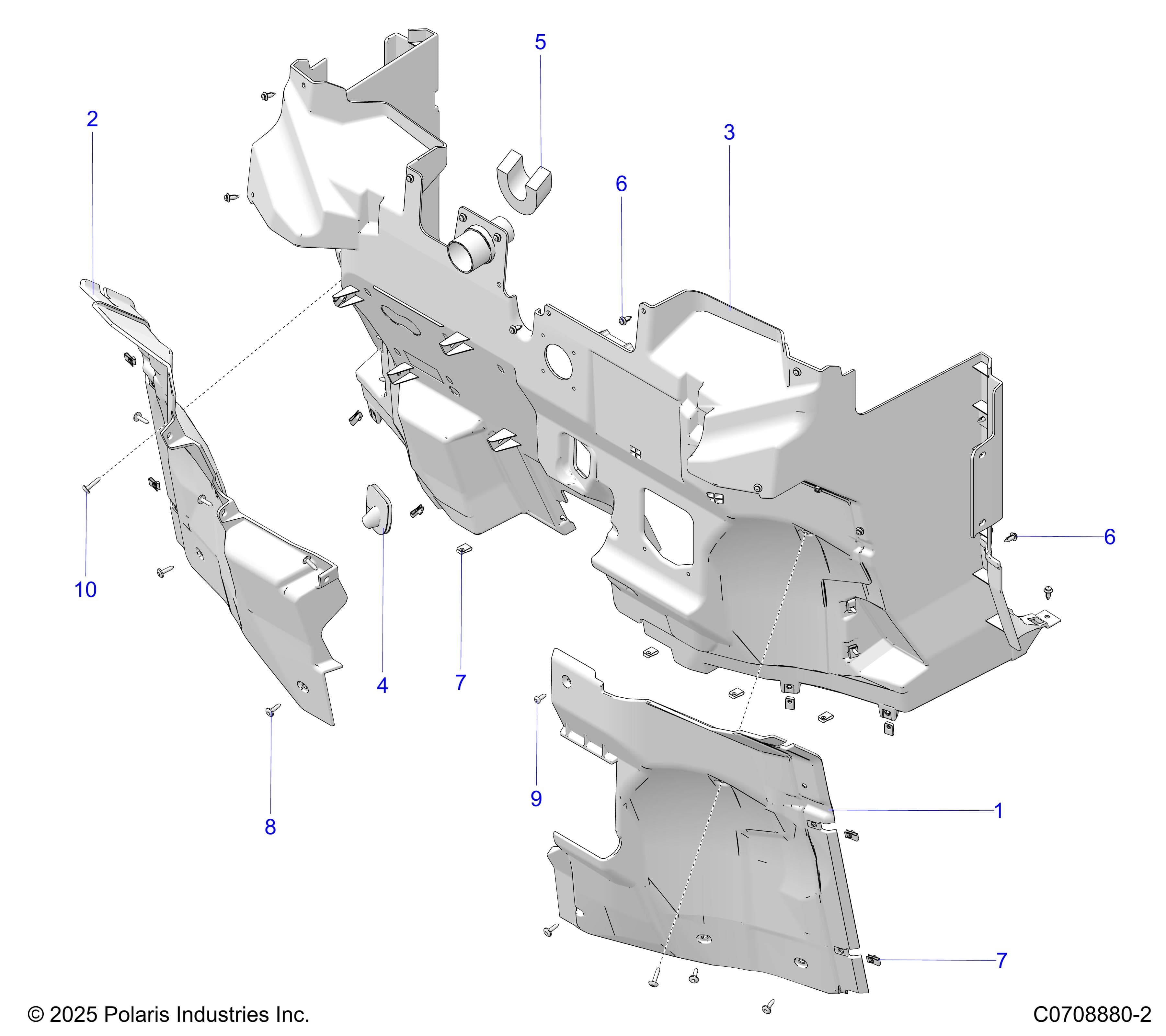 2026 POLARIS XPEDITION ADV 5 NORTHSTAR β BODY, FRONT CLOSEOFF diagram