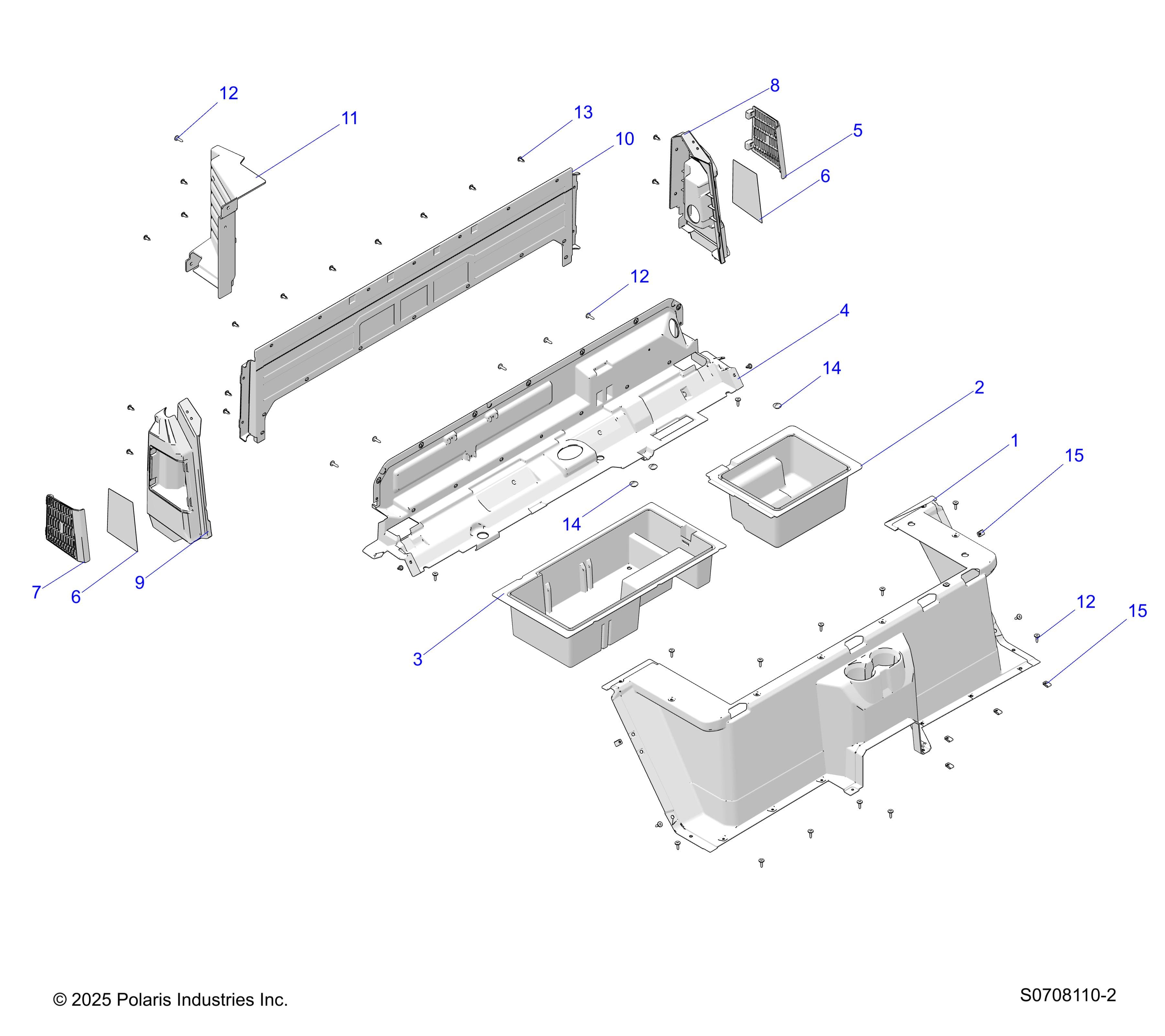 2026 RANGER 1000 EPS β BODY, REAR CLOSEOFF & FENDERS diagram