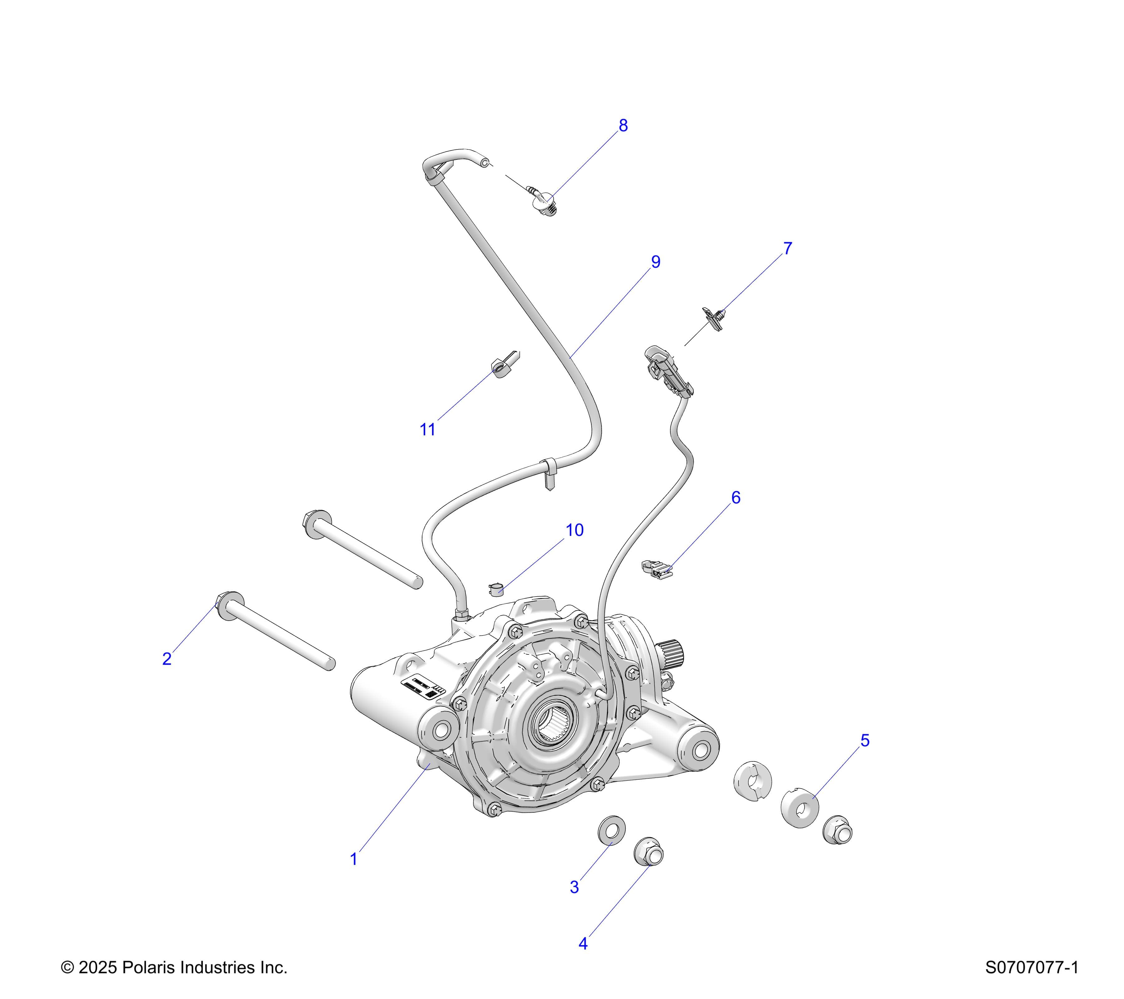 2026 RANGER 1000 CABBED β DRIVE TRAIN, FRONT GEARCASE MOUNTING diagram