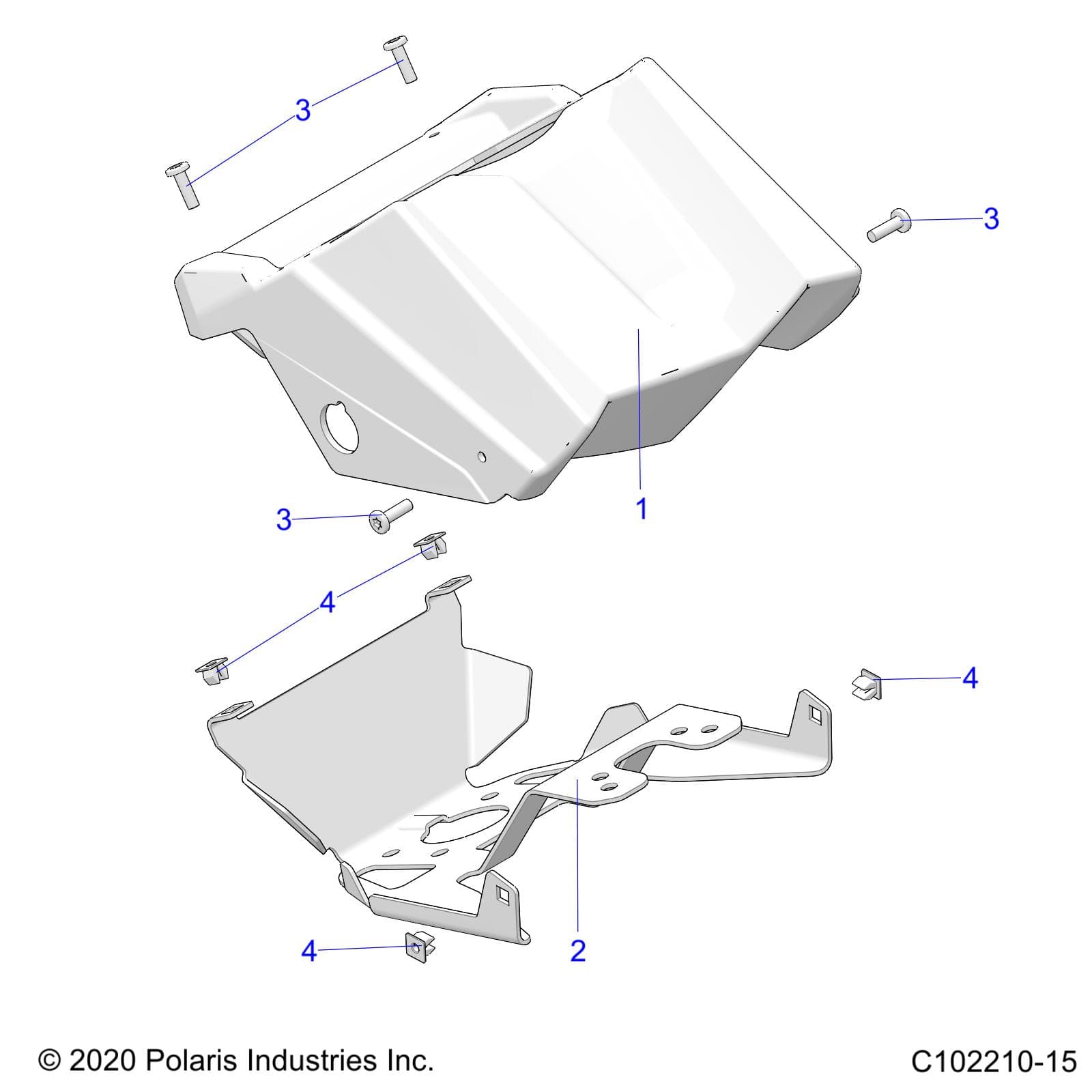 2026 SPORTSMAN XP 1000 MUD R01 - A26SXM95AR β BODY, GAUGE POD - A26SXM95AR (C102210-15) diagram