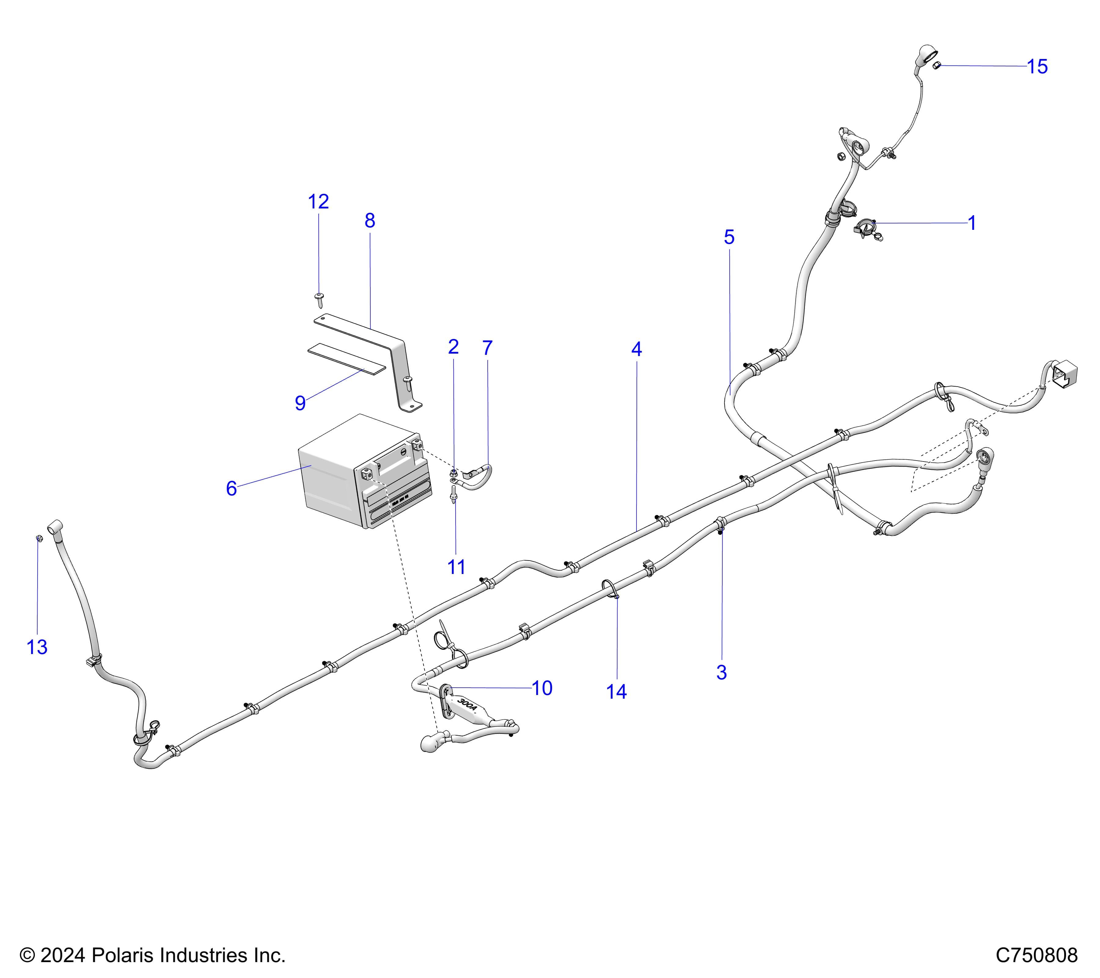 2026 RZR PRO R4 LE β ELECTRICAL, BATTERY AND RELATED - Z26R4P2KBL (C750808) diagram