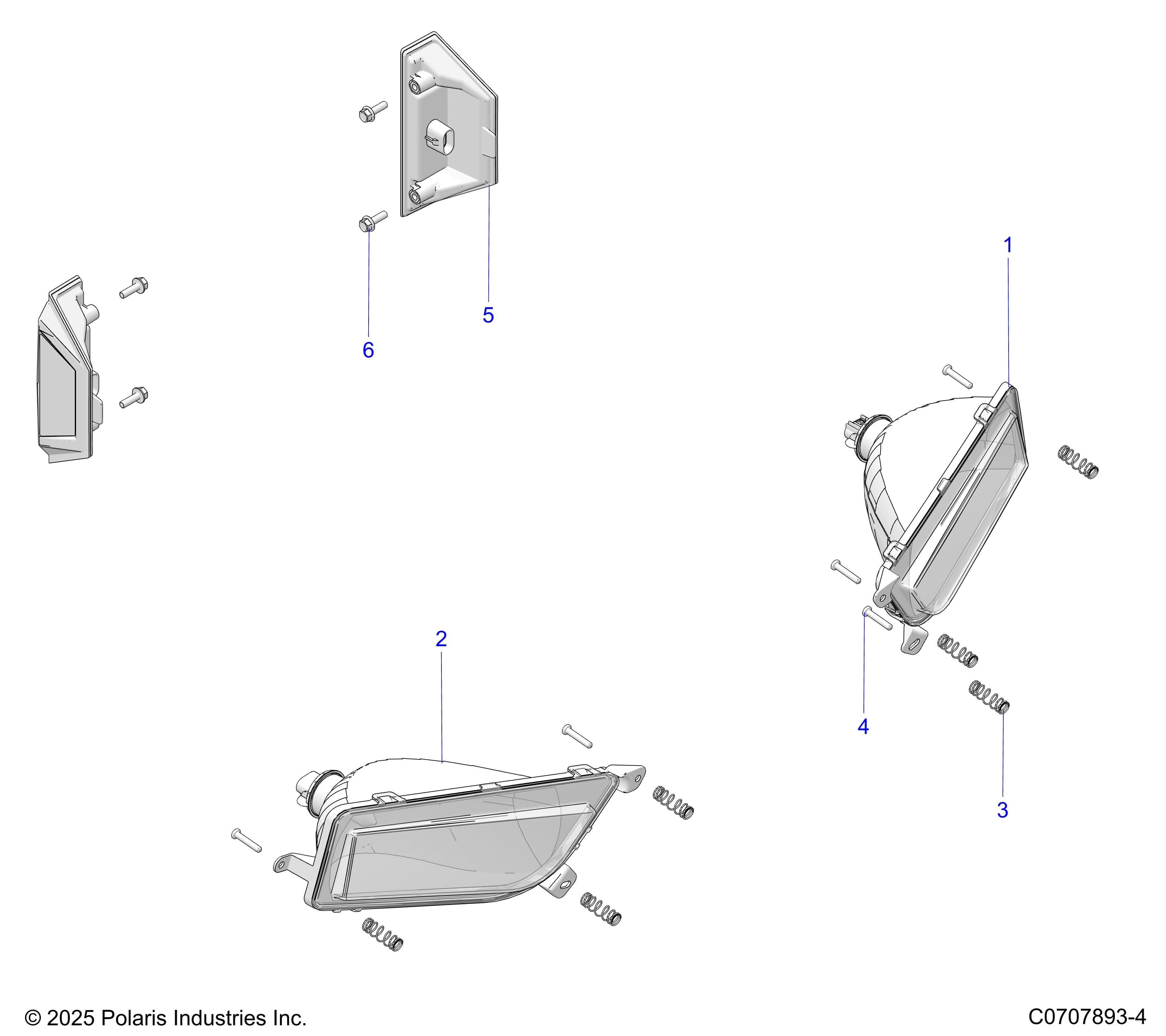 2026 GENERAL 1000 PREMIUM β ELECTRICAL, HEADLIGHTS AND TAILLIGHTS diagram