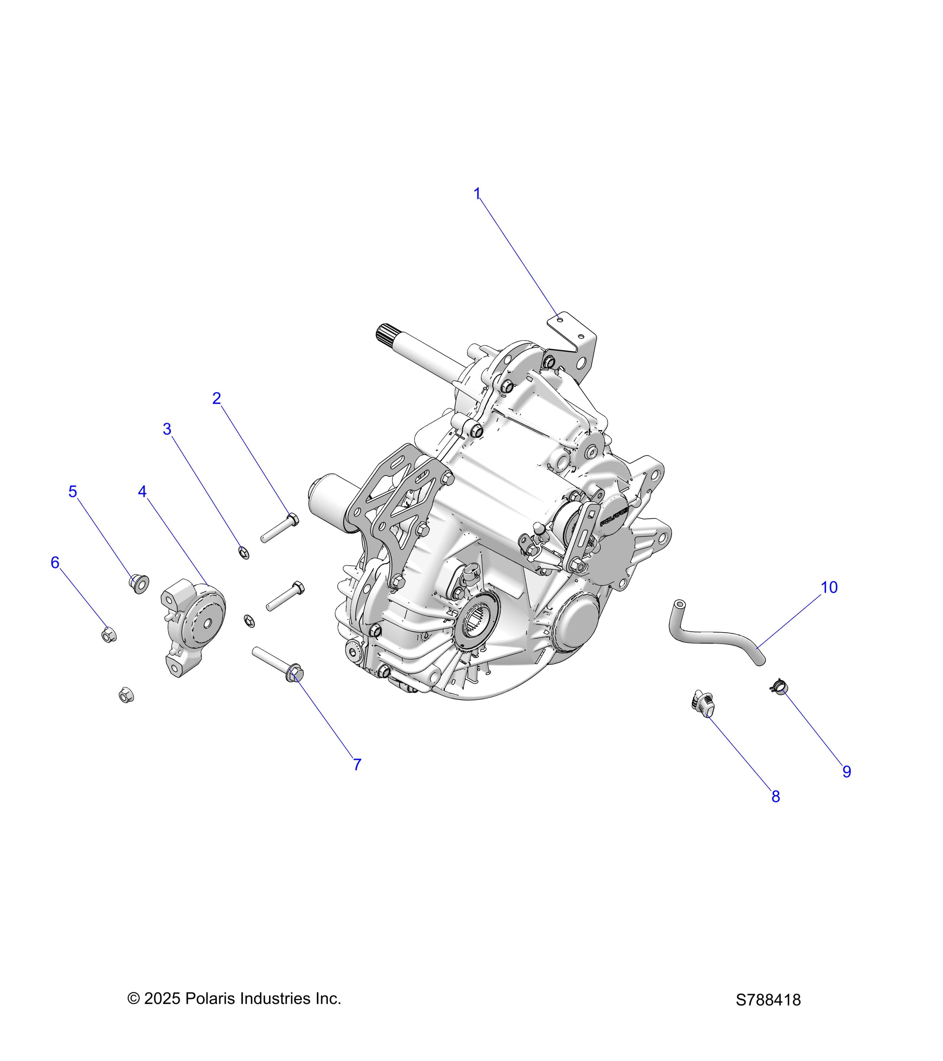 2026 RANGER 500 β DRIVE TRAIN, MAIN GEARCASE MOUNTING diagram