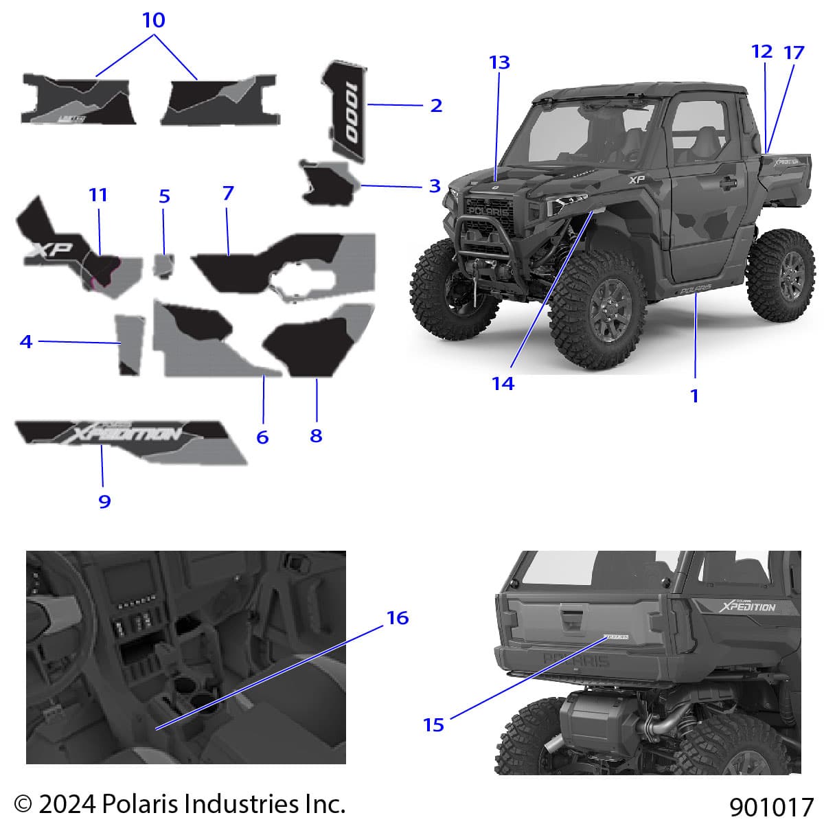 2026 POLARIS XPEDITION XP NORTHSTAR — BODY, DECALS, GRAPHICS - G26G2W99AJ/BJ diagram
