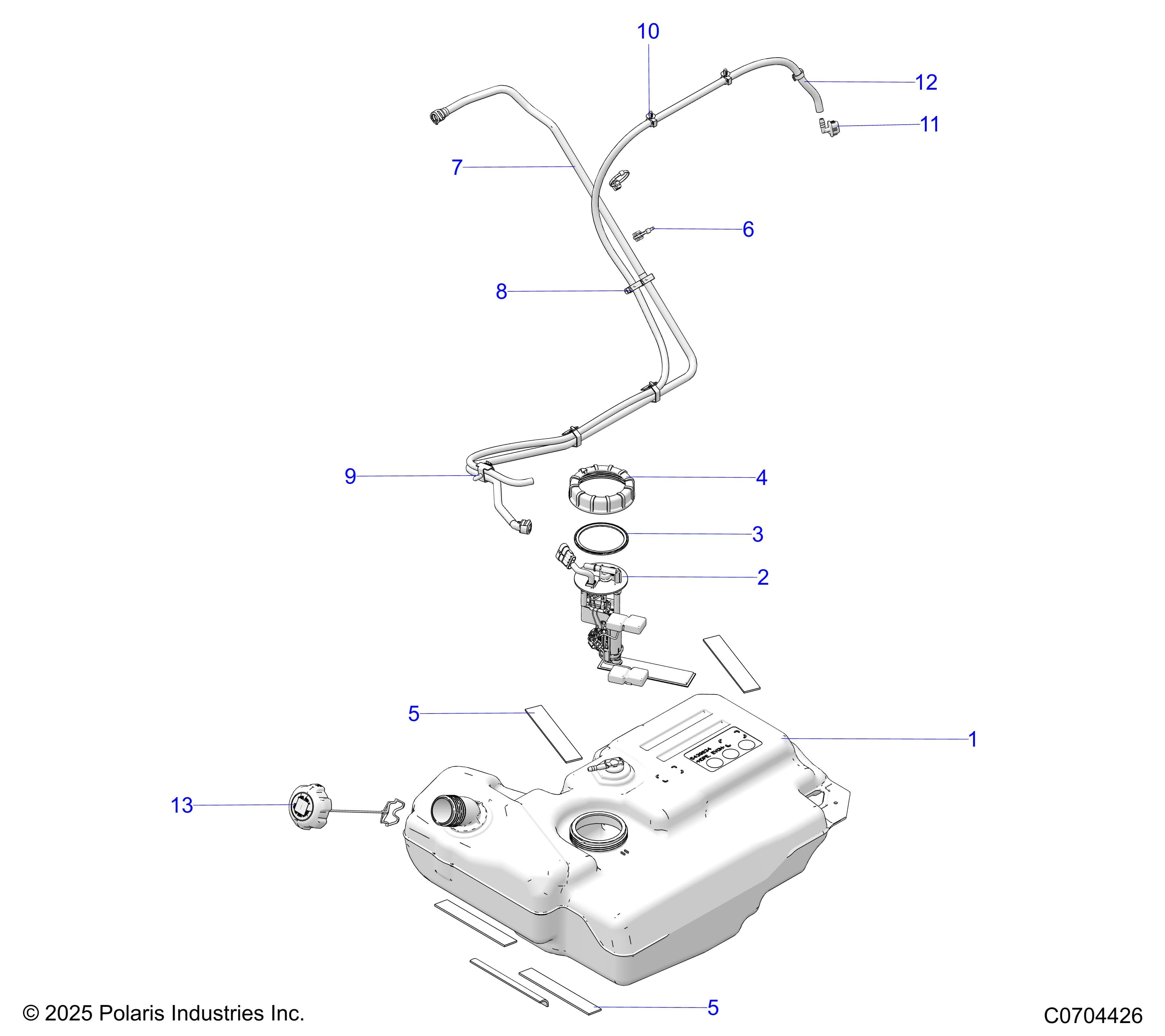 2026 GENERAL 1000 PREMIUM β FUEL, FUEL SYSTEM diagram