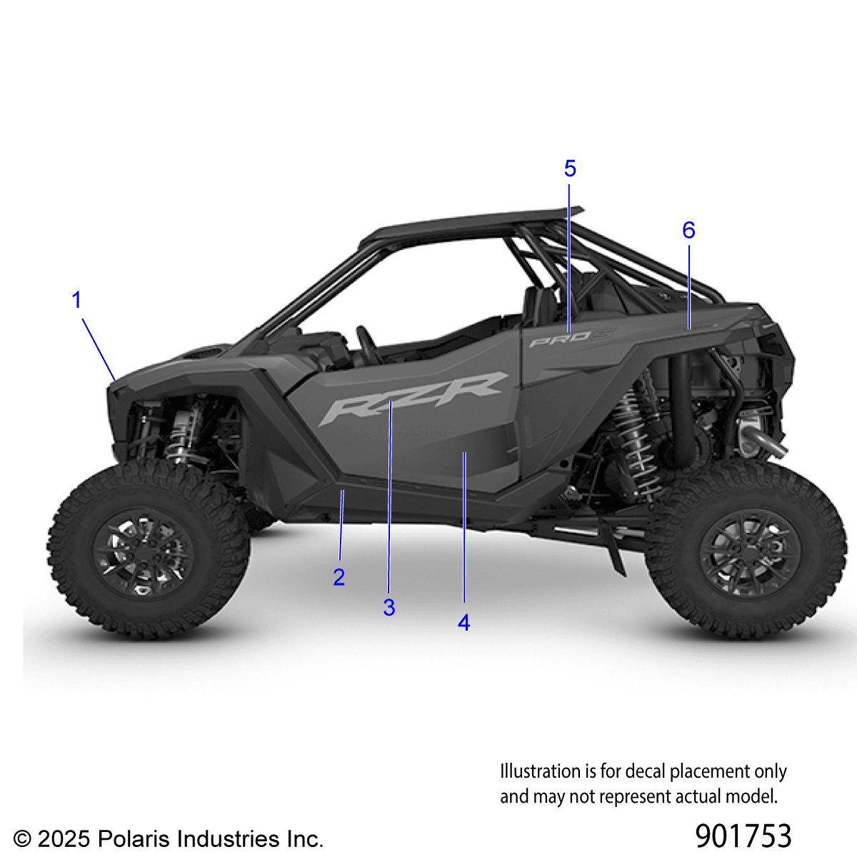 2026 RZR PRO S ULTIMATE β BODY, DECALS GRAPHICS - Z26SPD92AN/BN (901753) diagram