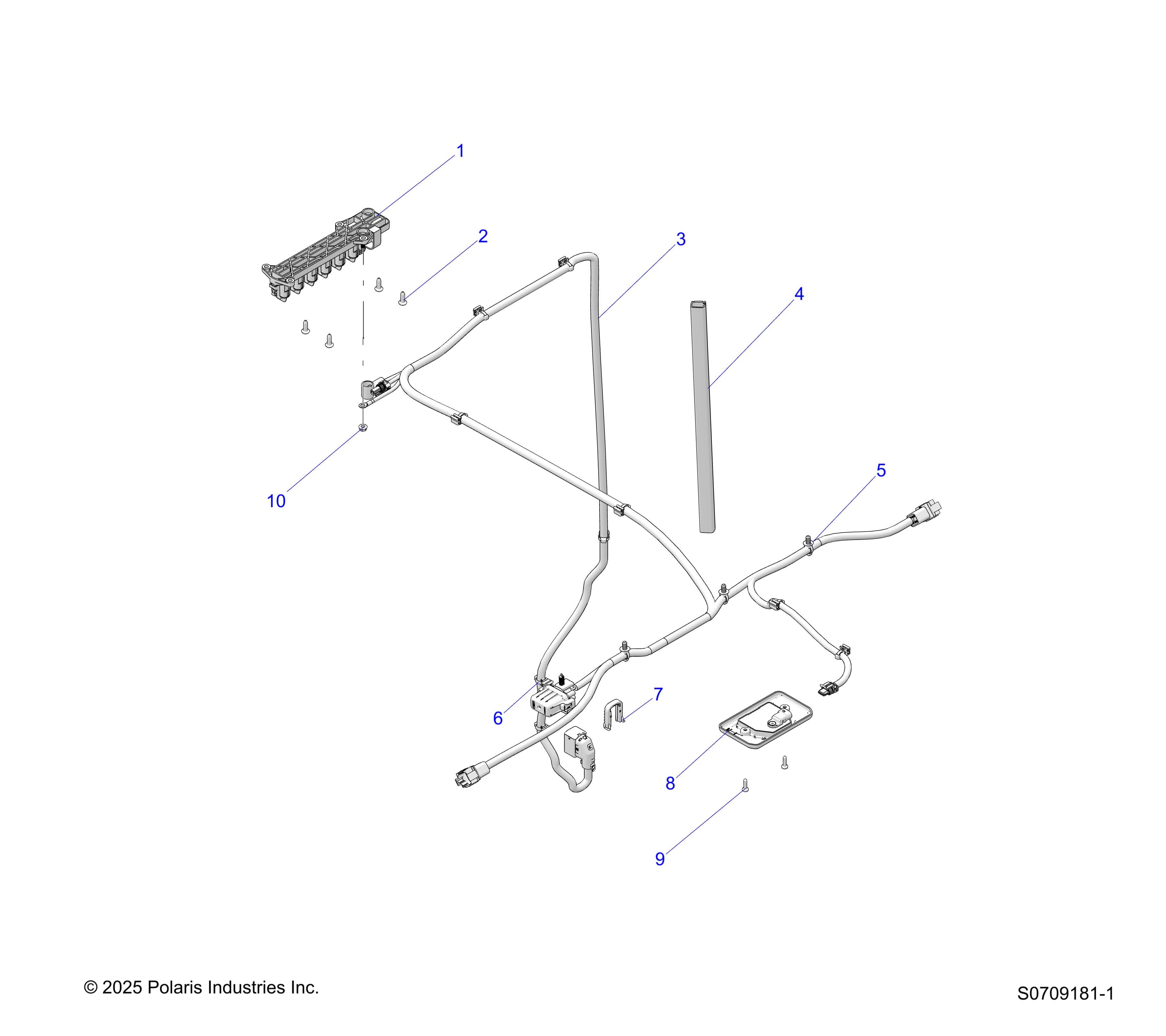 2026 RANGER 1000 XP CREW NORTHSTAR TEXAS EDITION β ELECTRICAL, DOME LIGHT diagram