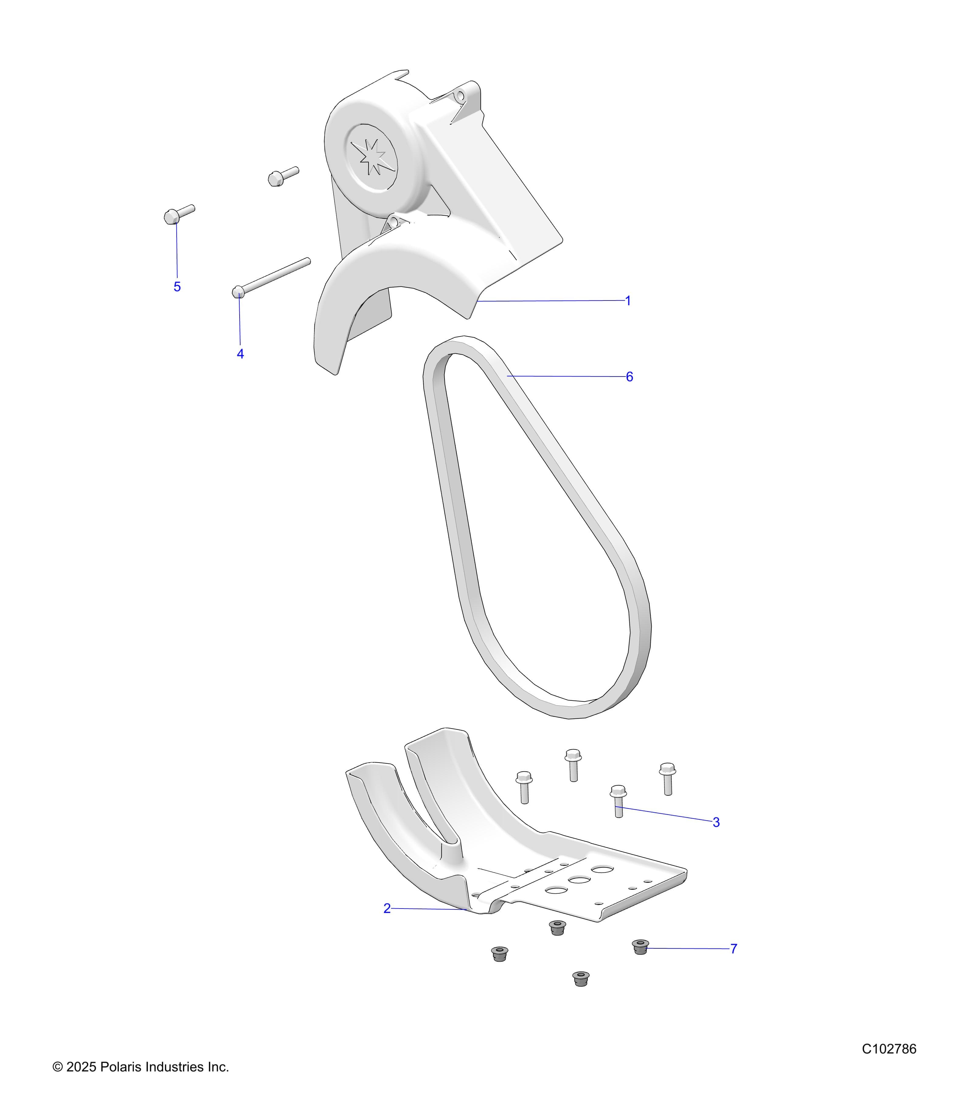 2026 RANGER 150 EFI AU β DRIVE TRAIN, CHAIN GUARD - R26HZA15D5 (C102786) diagram