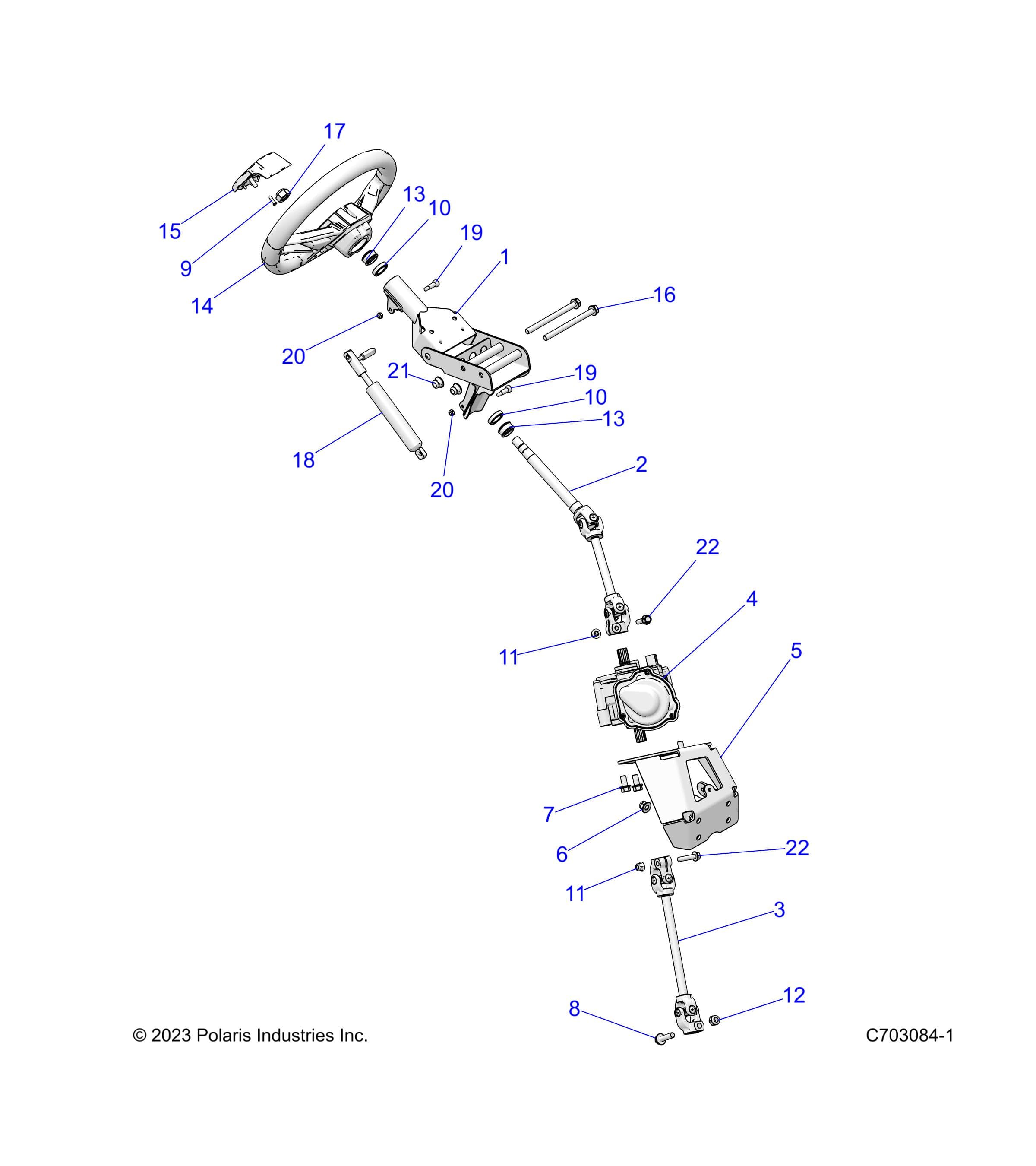 2026 RZR XP 1000 ULTIMATE β STEERING, STEERING ASM. - Z26NET99A4/B4/A6/B6 (C703084-1) diagram