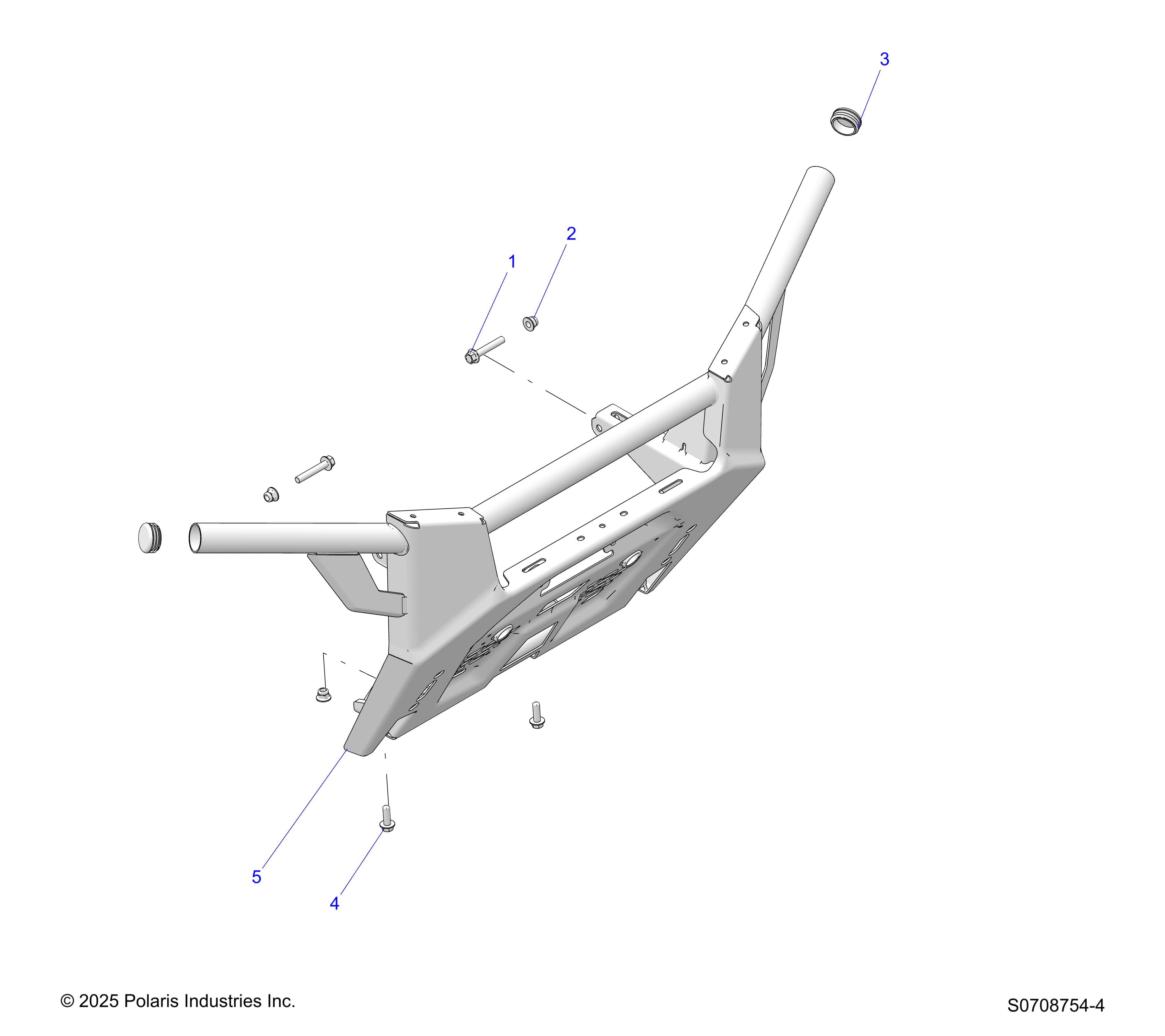 2026 RANGER 1000 CABBED β BODY, FRONT BUMPER diagram