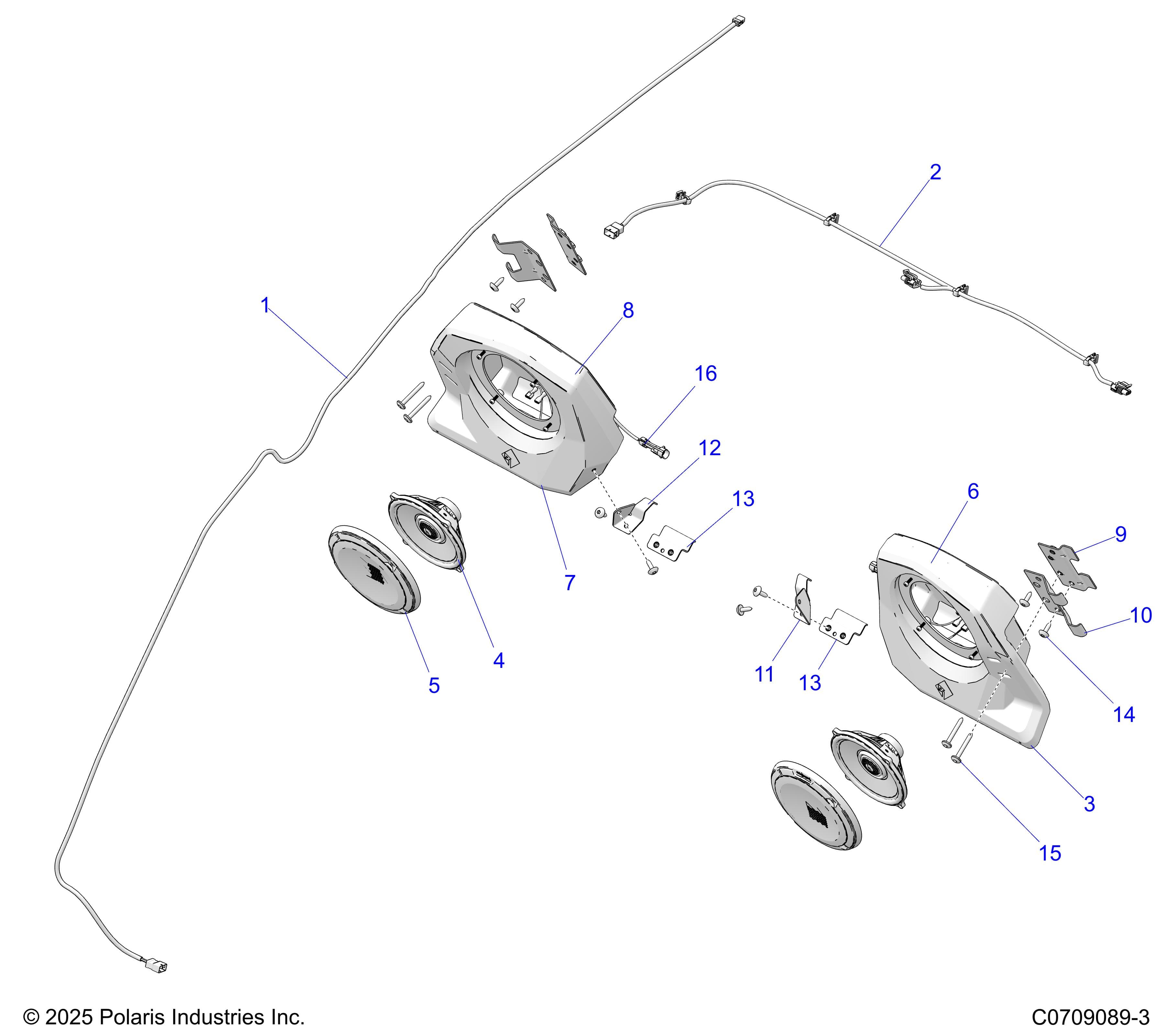 2026 GENERAL XP4 1000 ULTIMATE β ELECTRICAL, AUDIO, REAR SPEAKER diagram