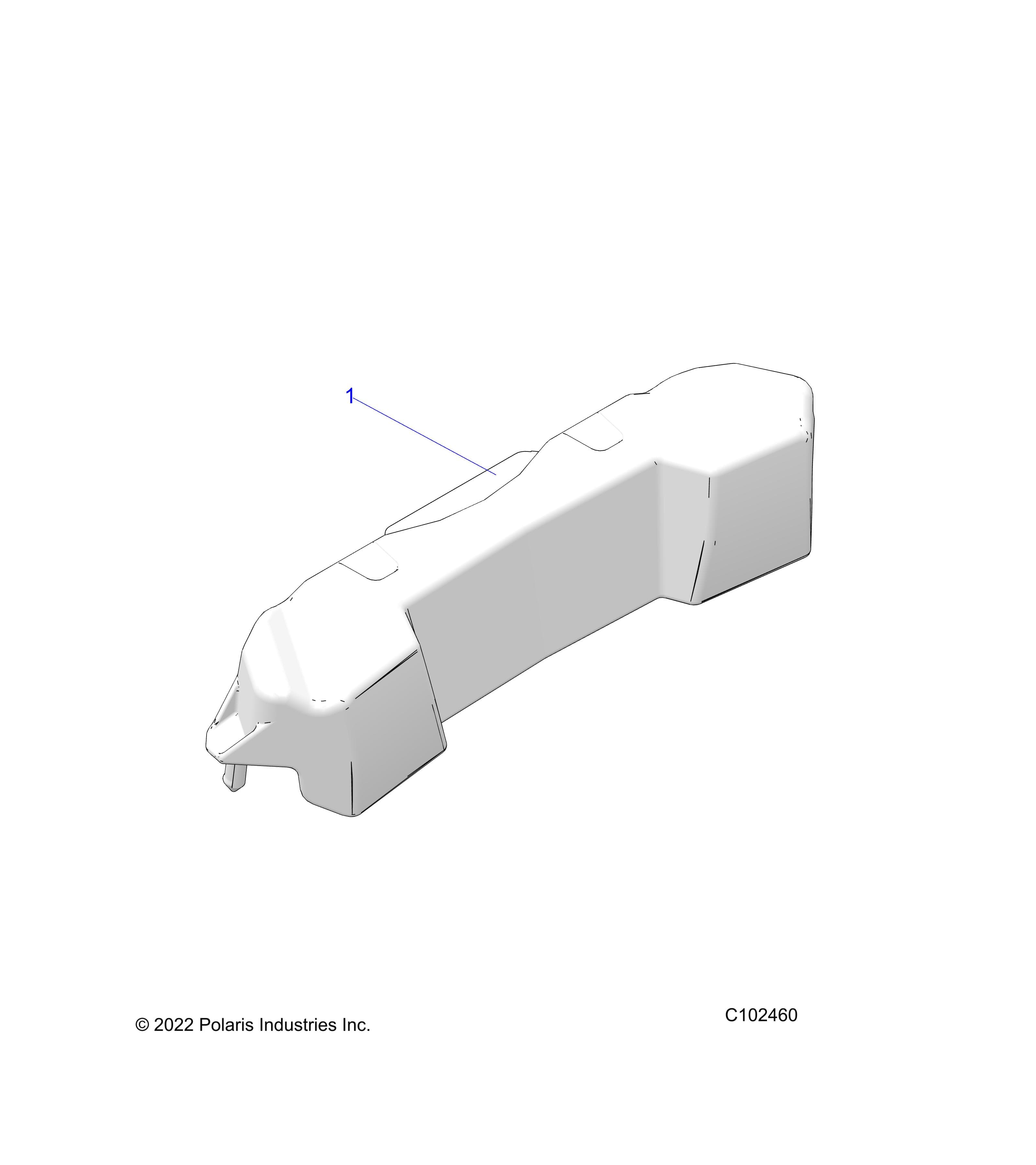 2026 SPORTSMAN 570 EPS TRAIL PACKAGE β BODY, REAR STORAGE - A26SHY57AL/AS (C102460) diagram