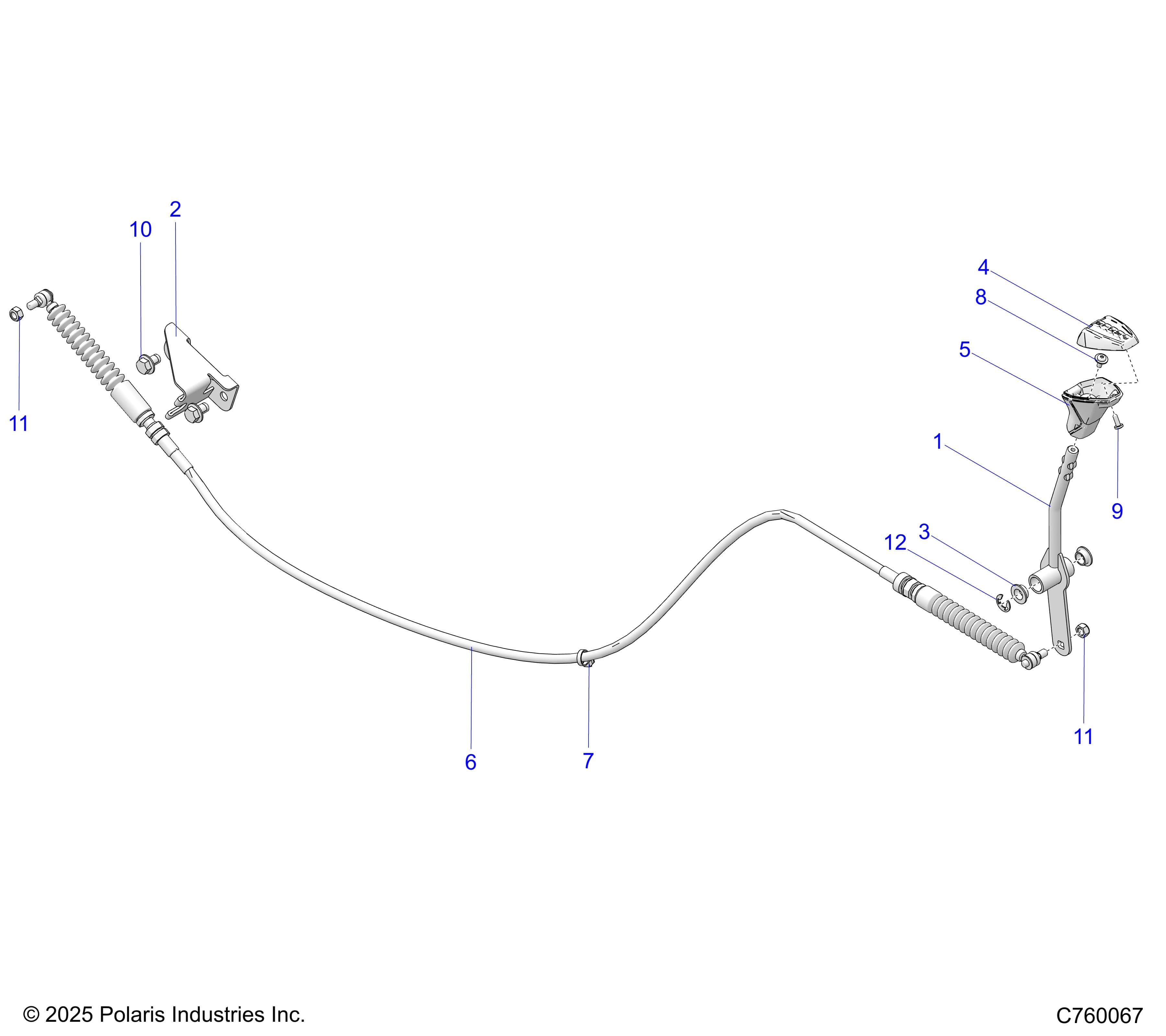 2026 RZR XP S 1000 ULTIMATE β DRIVE TRAIN, GEAR SELECTOR - Z26NEY99A4/B4/A6/B6 (C760067 diagram