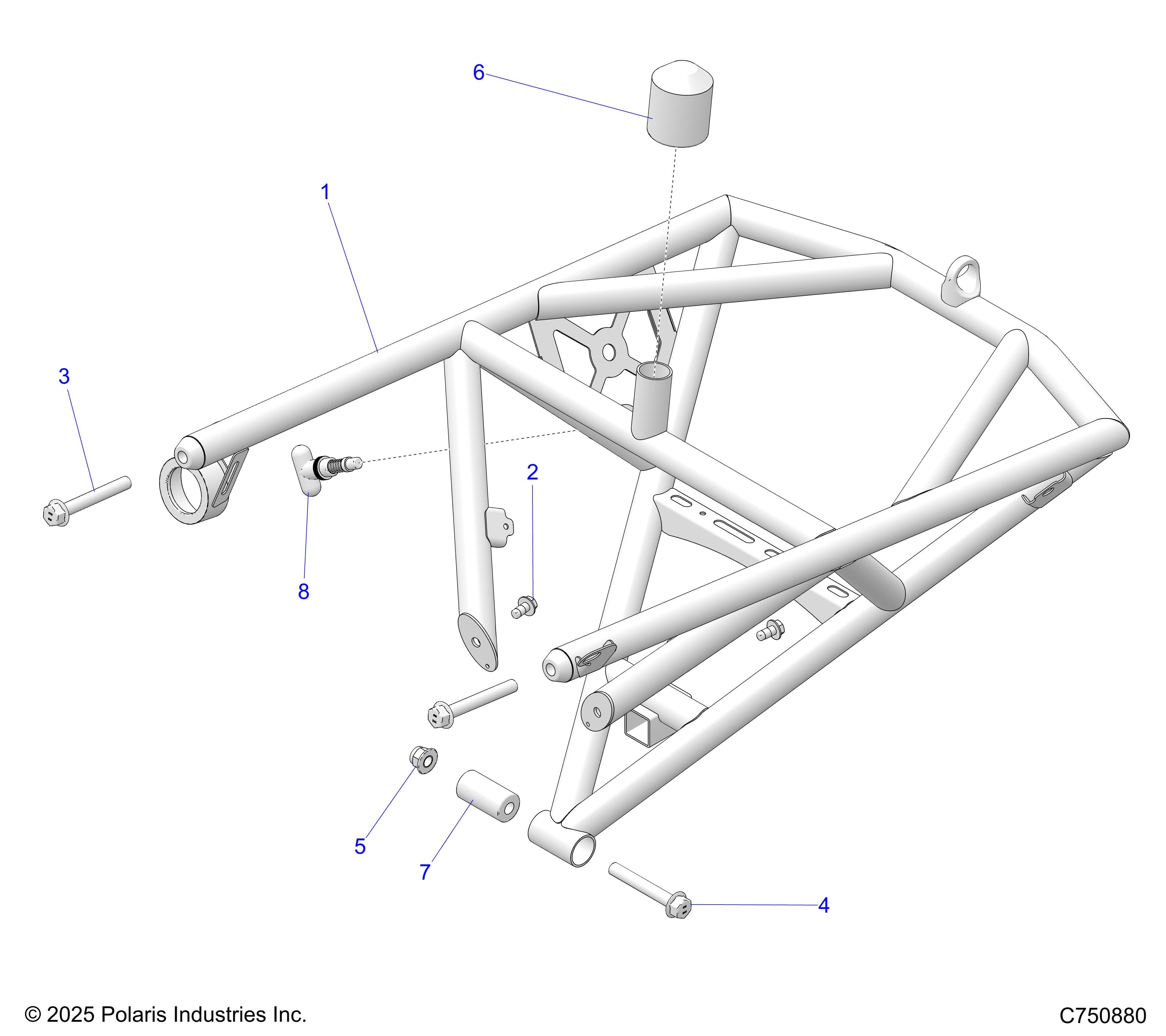 2026 RZR PRO R RACE H.O. β BODY, REAR BUMPER - Z26RRL2KAL (C77030) diagram