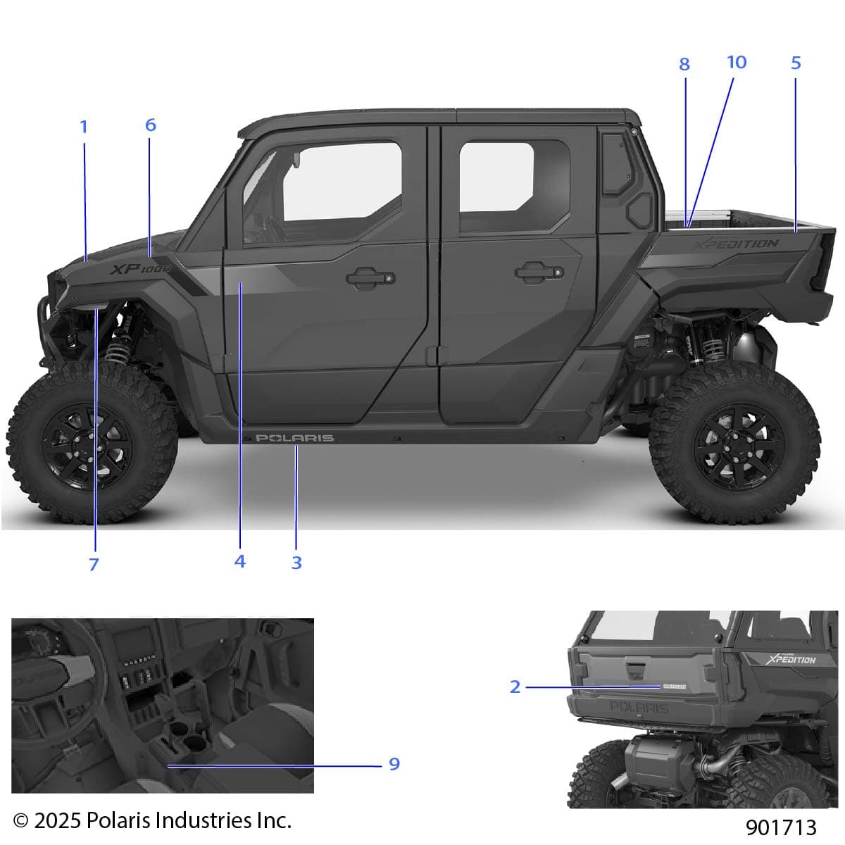 2026 POLARIS XPEDITION XP5 NORTHSTAR β BODY, DECALS, GRAPHICS - G26G5W99AS/BS diagram