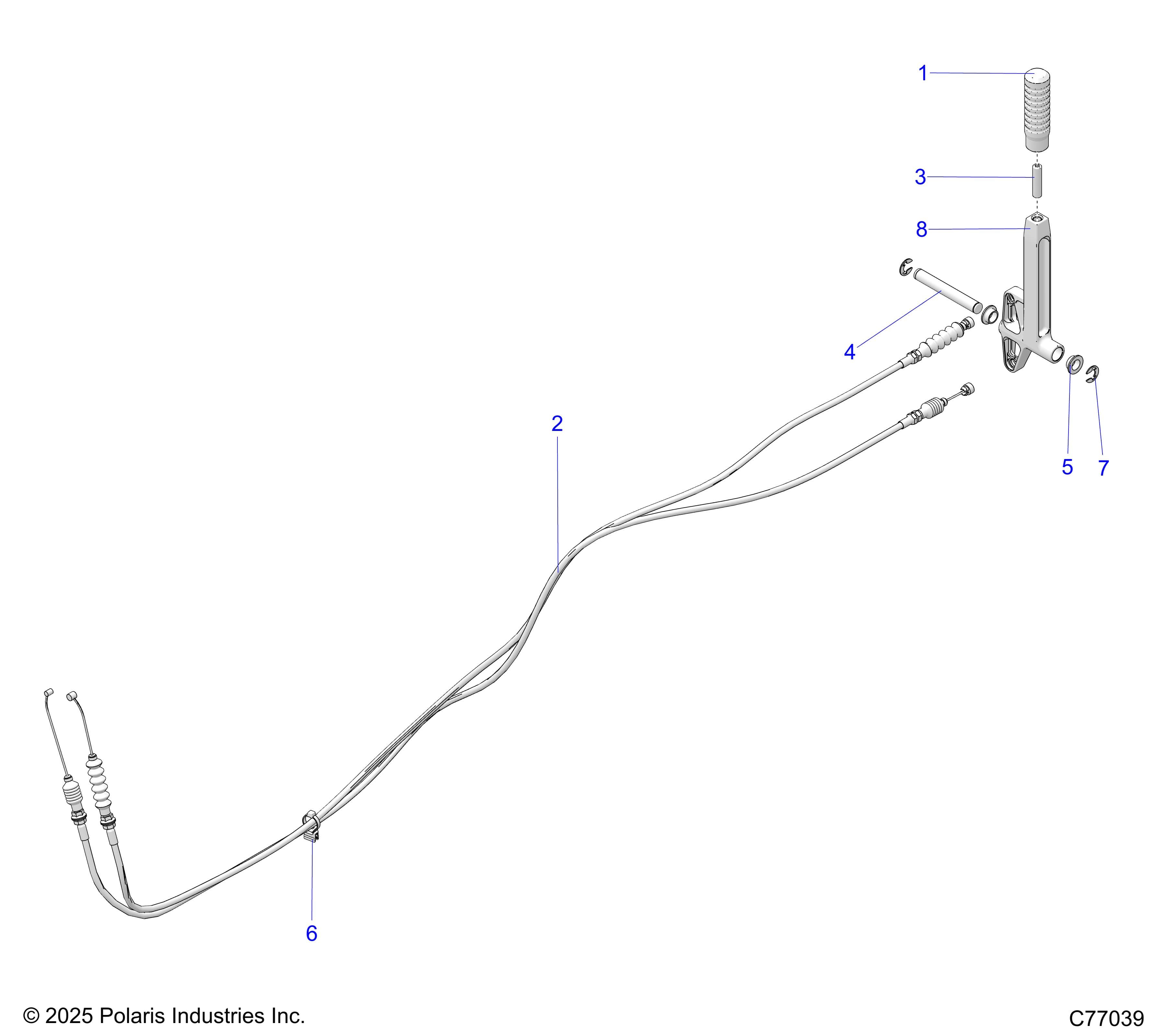 2026 RZR PRO R RACE β DRIVE TRAIN, GEAR SELECTOR - Z26RRE2KAL(C77039) diagram