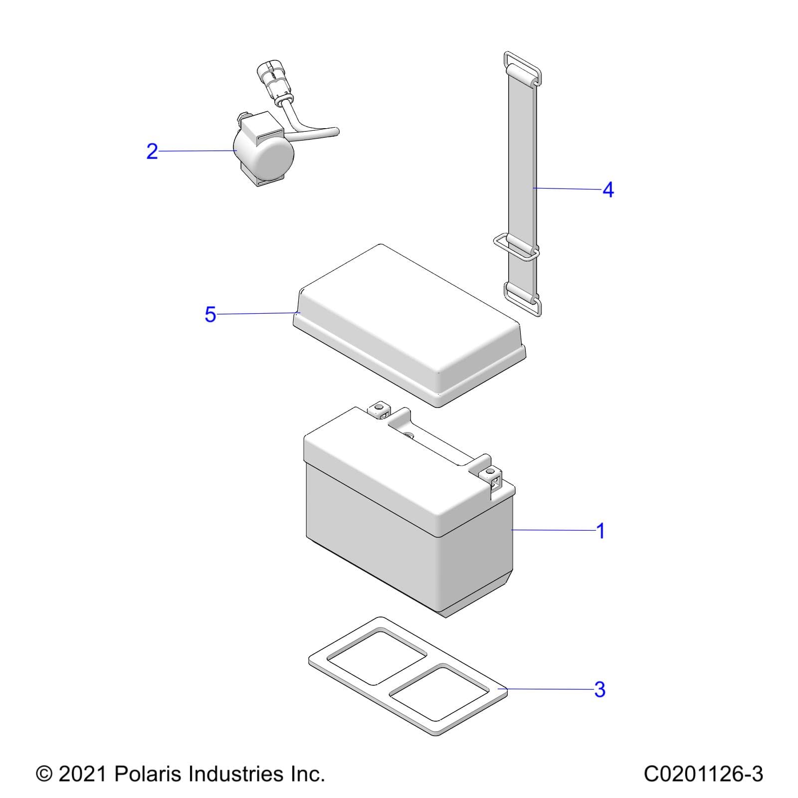 2026 RZR 200 EVAP β ELECTRICAL, BATTERY - Z26HCA18A4/A7/B4/B7 (C0201126-3) diagram