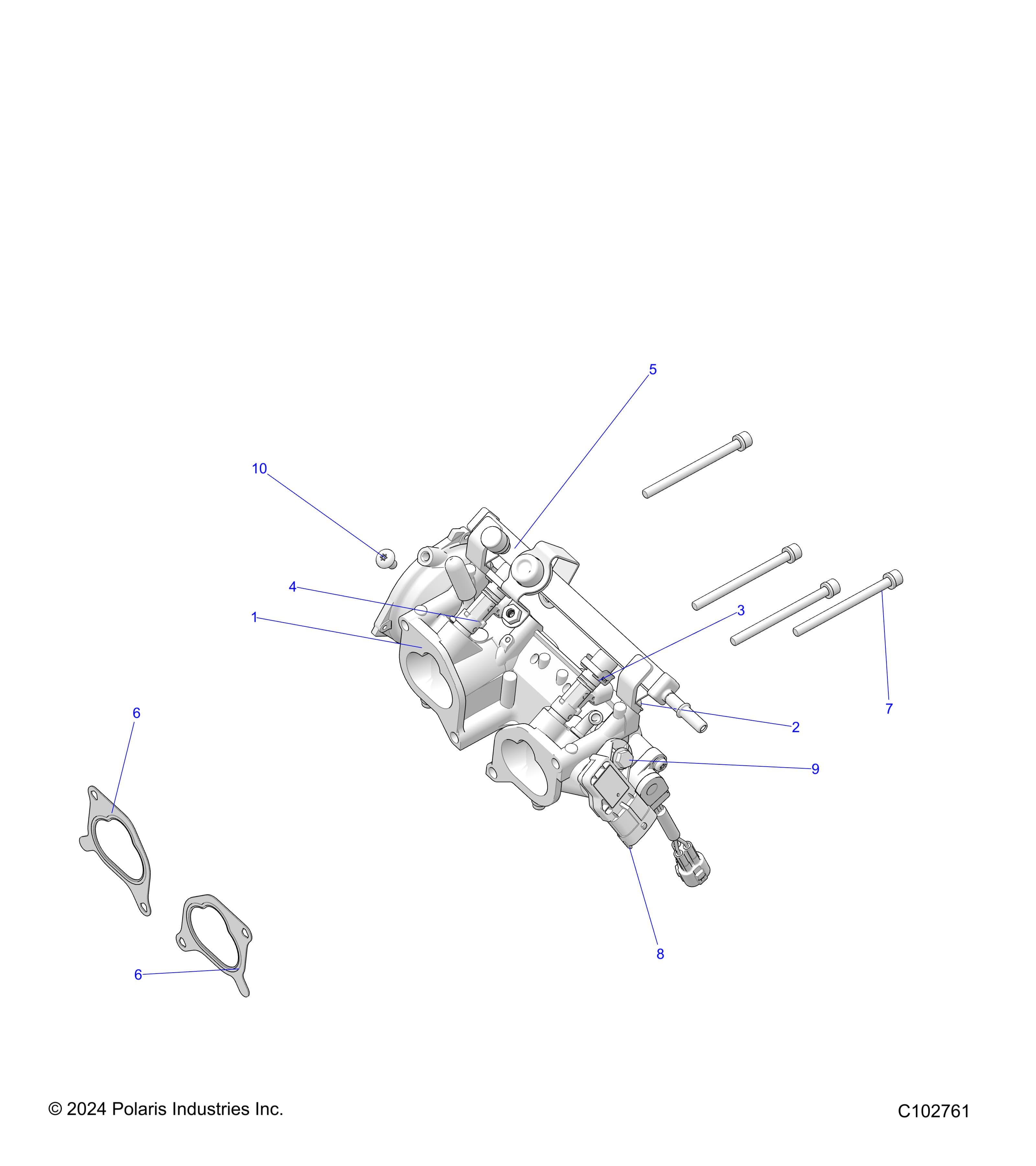 2026 SCRAMBLER XP 1000 S 49S R01 - A26SGE95AB β ENGINE, THROTTLE BODY - A26SGE95AB (C102761) diagram