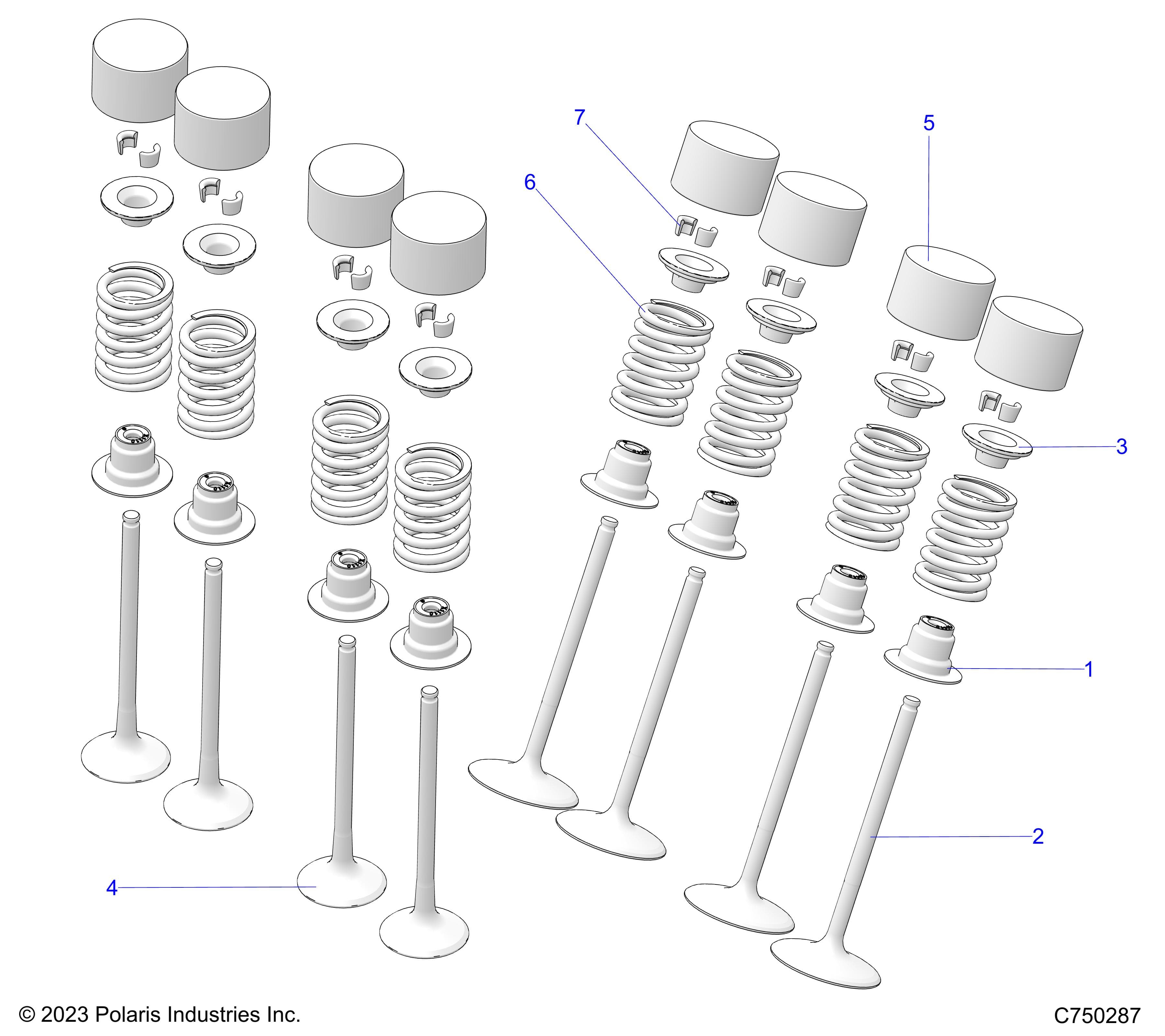 2026 RZR PRO S4 ULTIMATE EVP,LE β ENGINE, VALVES - Z26S4P92BL (C750287) diagram