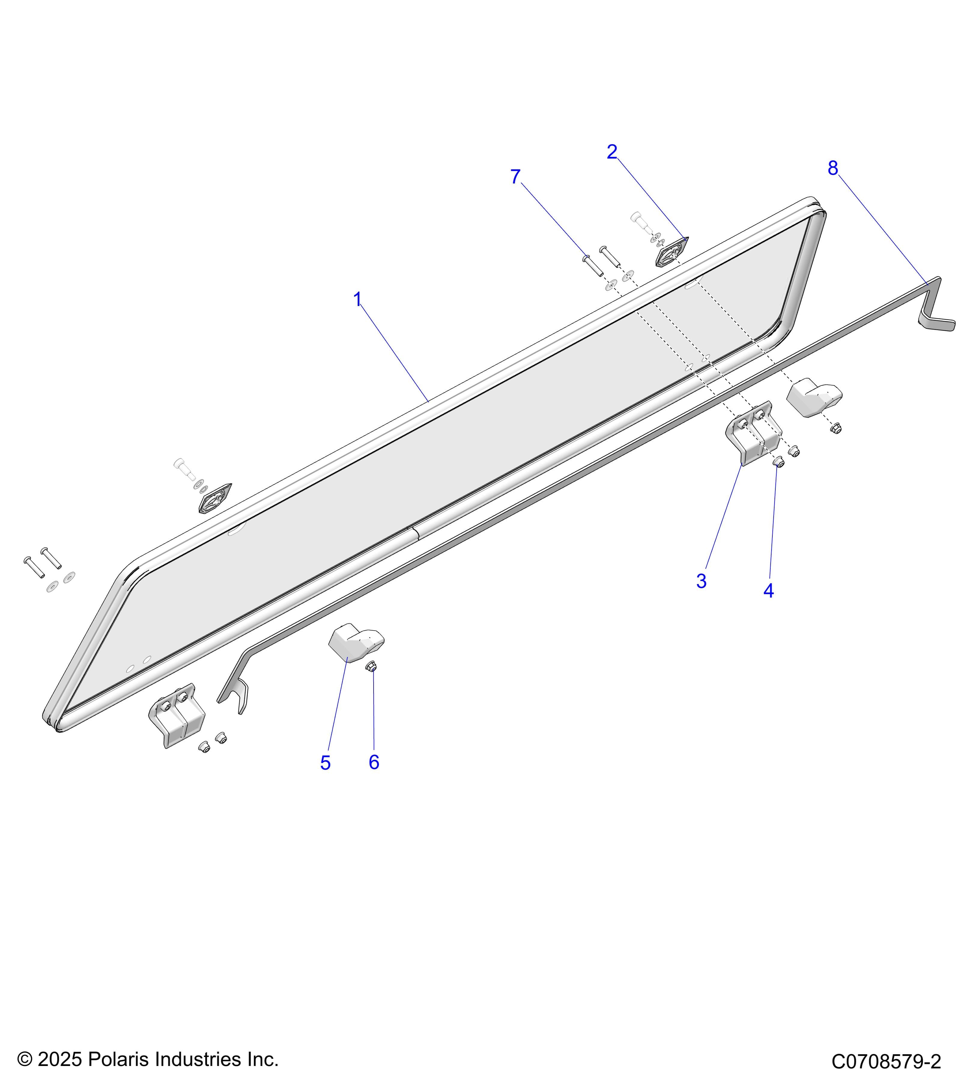 2026 POLARIS XPEDITION XP NORTHSTAR β BODY, REAR WINDOW ASM. diagram