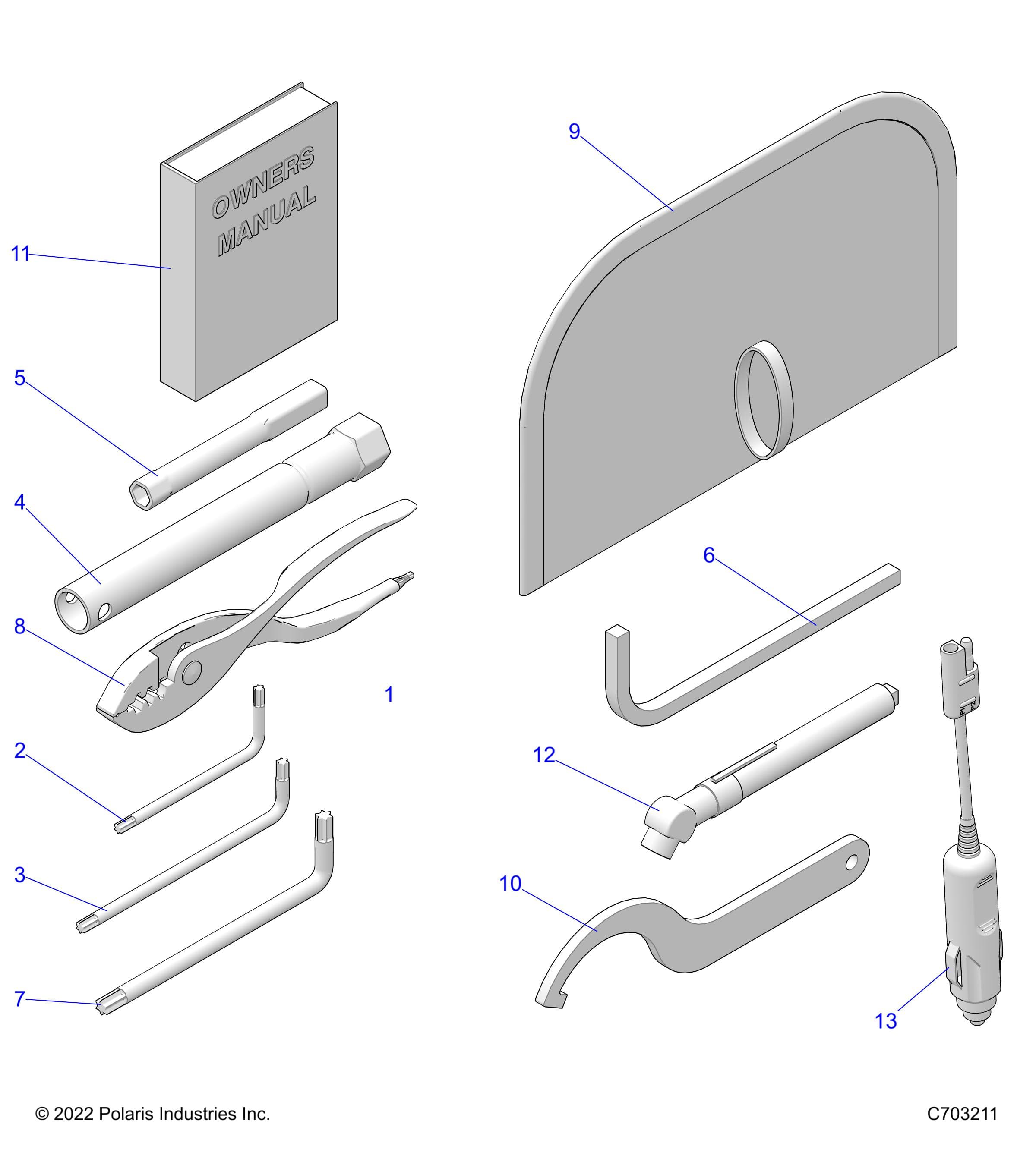 2026 RZR 900 TRAIL ULTIMATE β REFERENCE, OWNERS MANUAL AND TOOL KIT - Z26A5F87A6 (C703211) diagram