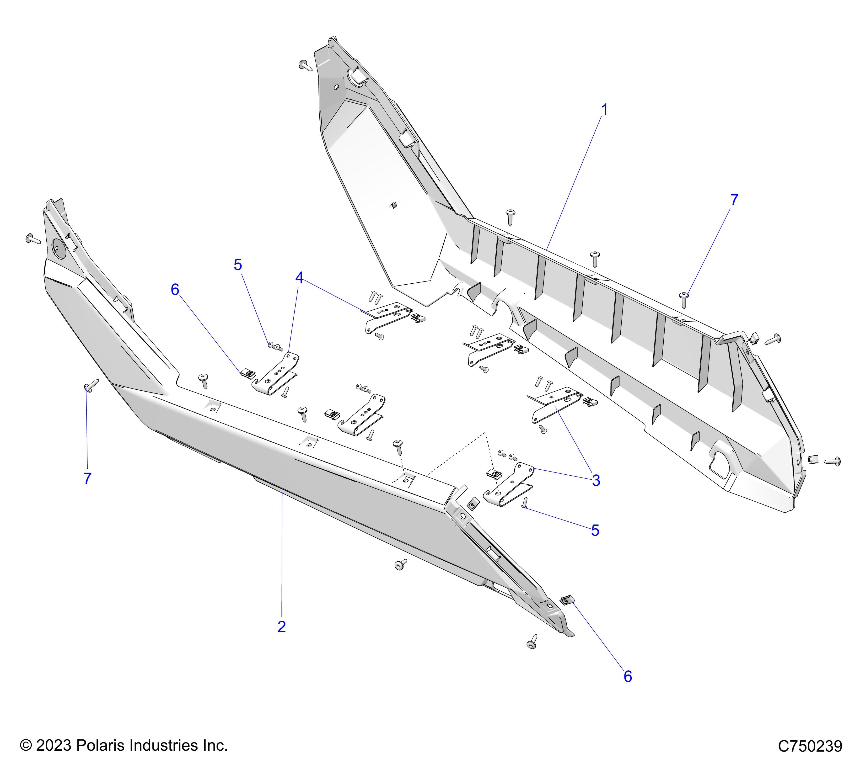 2026 RZR PRO S SPORT β BODY, ROCKERS - Z26SPE92A4/B4/A6/B6 (C750239) diagram