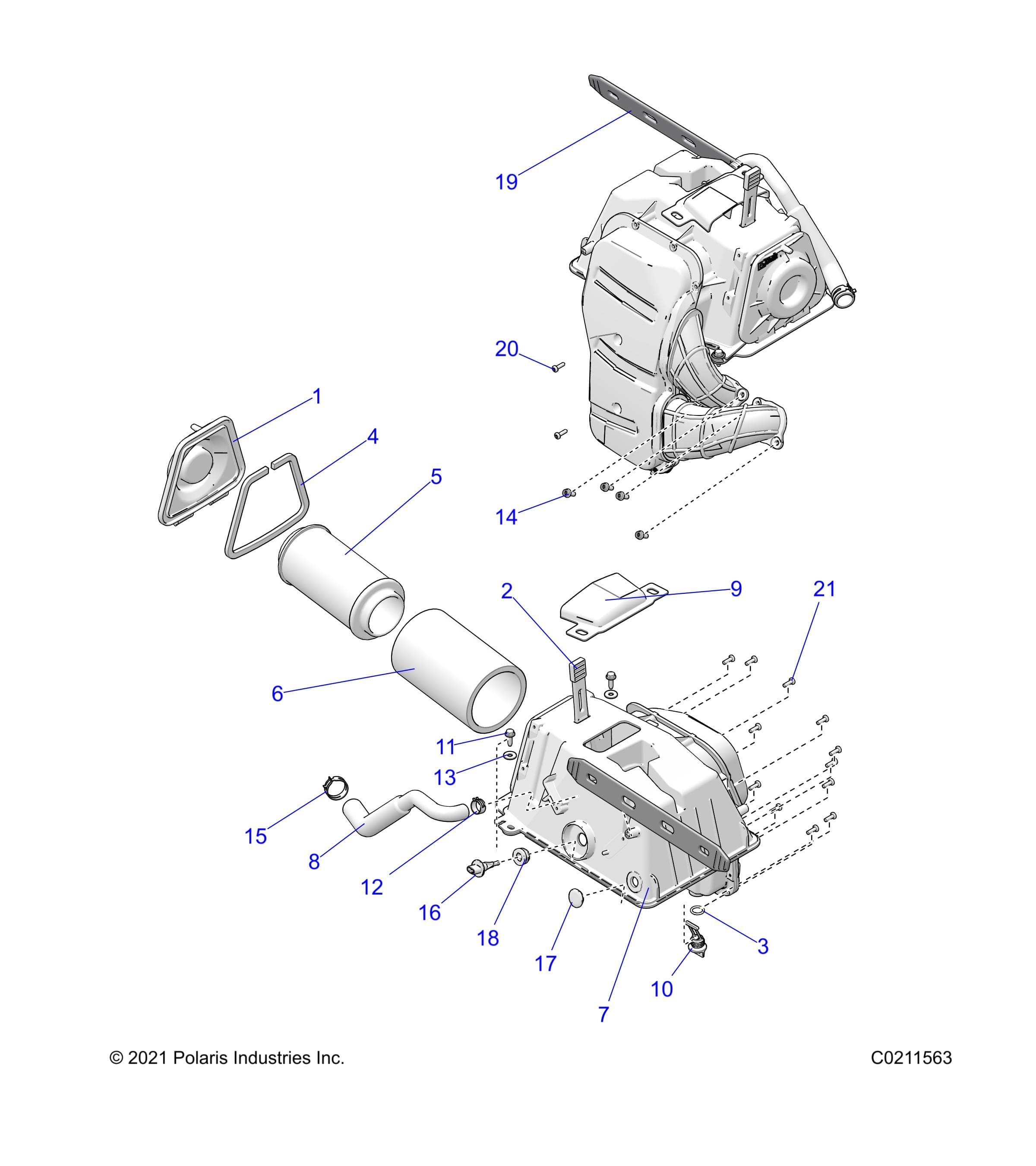 2026 SPORTSMAN 1000 ULTIMATE 49S R01 - A26SXR95AG β ENGINE, AIR INTAKE - A26SXR95AG (C0211563) diagram