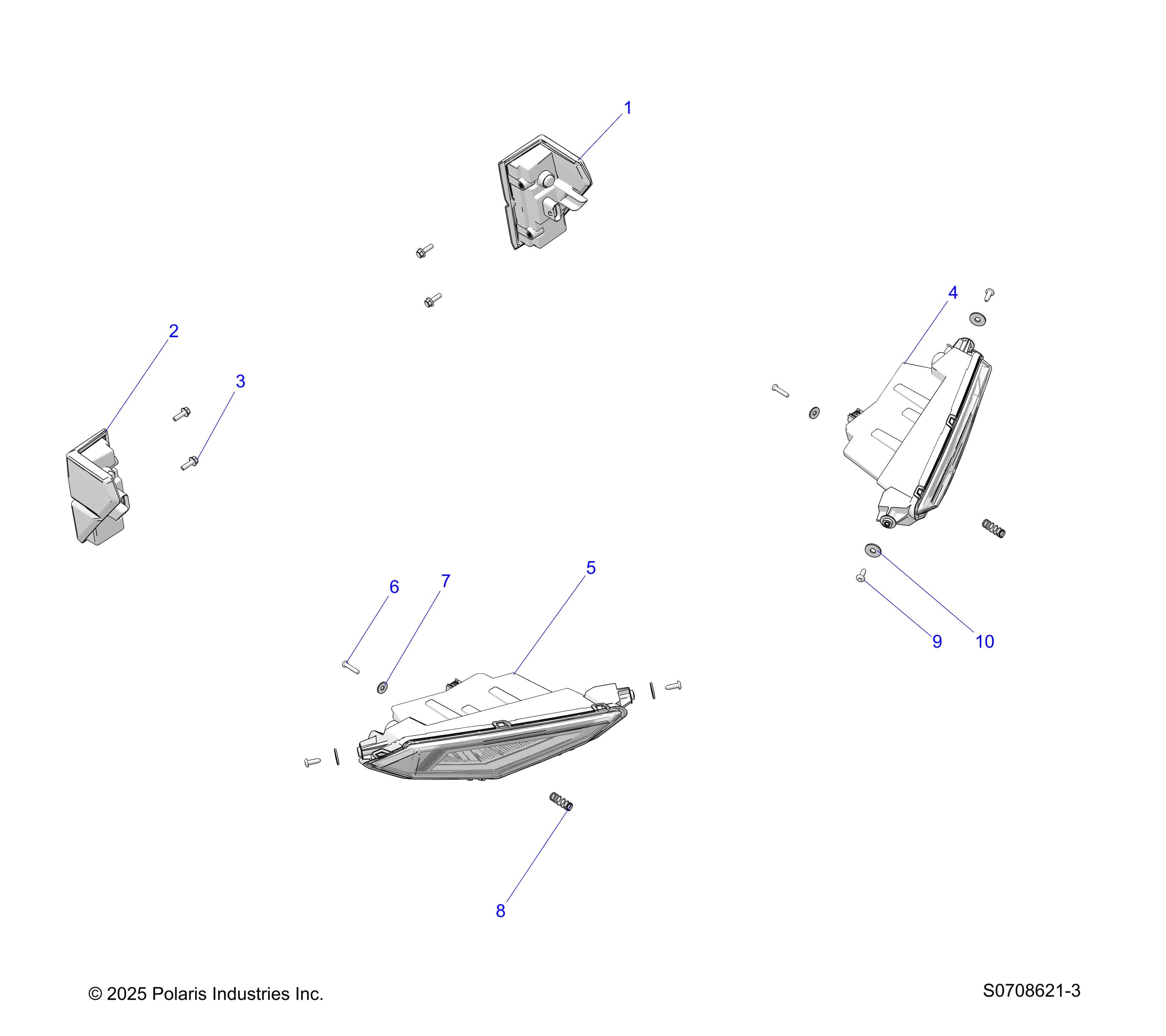2026 RANGER 1000 CREW EPS β ELECTRICAL, HEADLIGHTS & TAILLIGHTS diagram