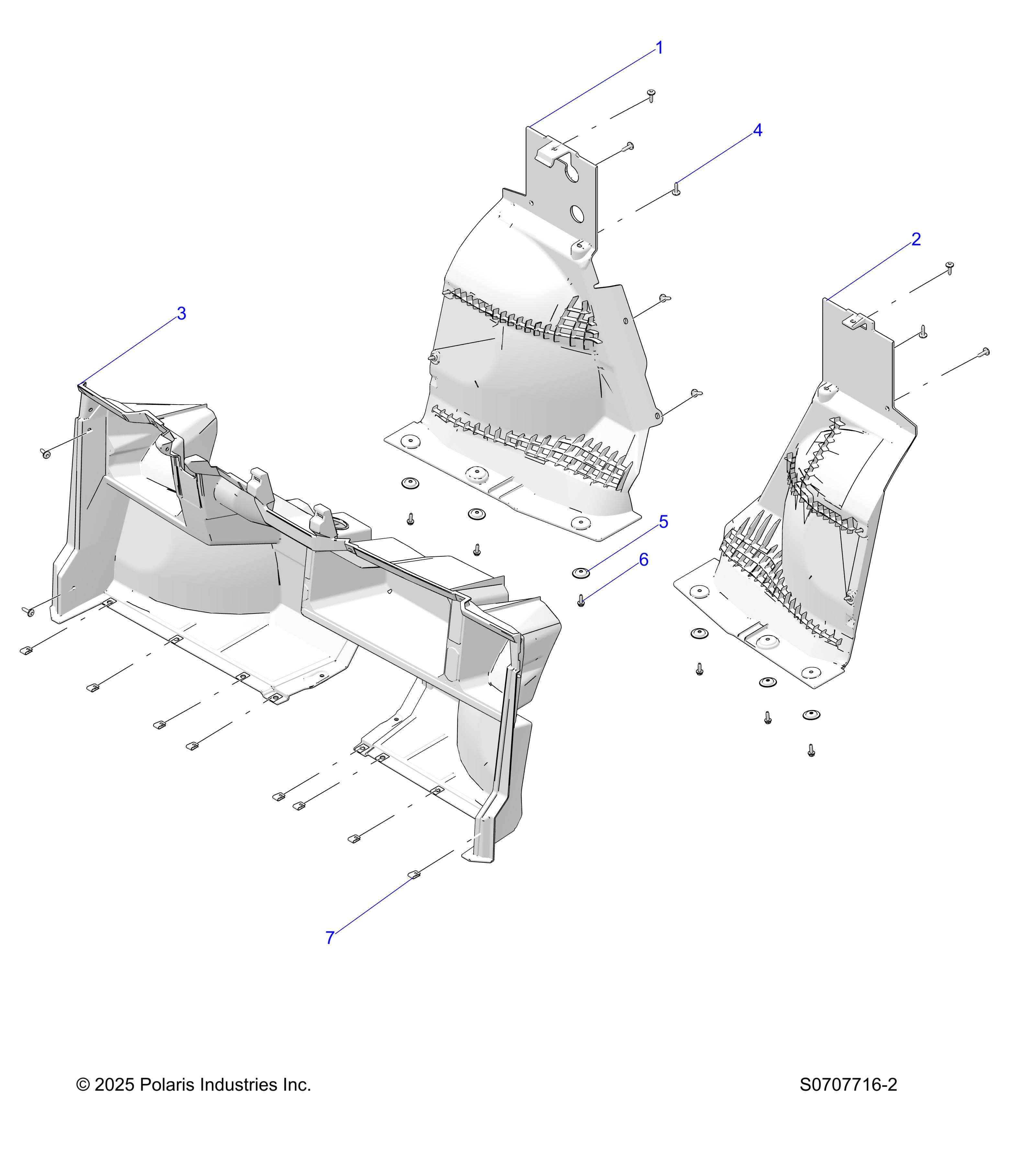 2026 RANGER 500 β BODY, FLOOR FRONT diagram